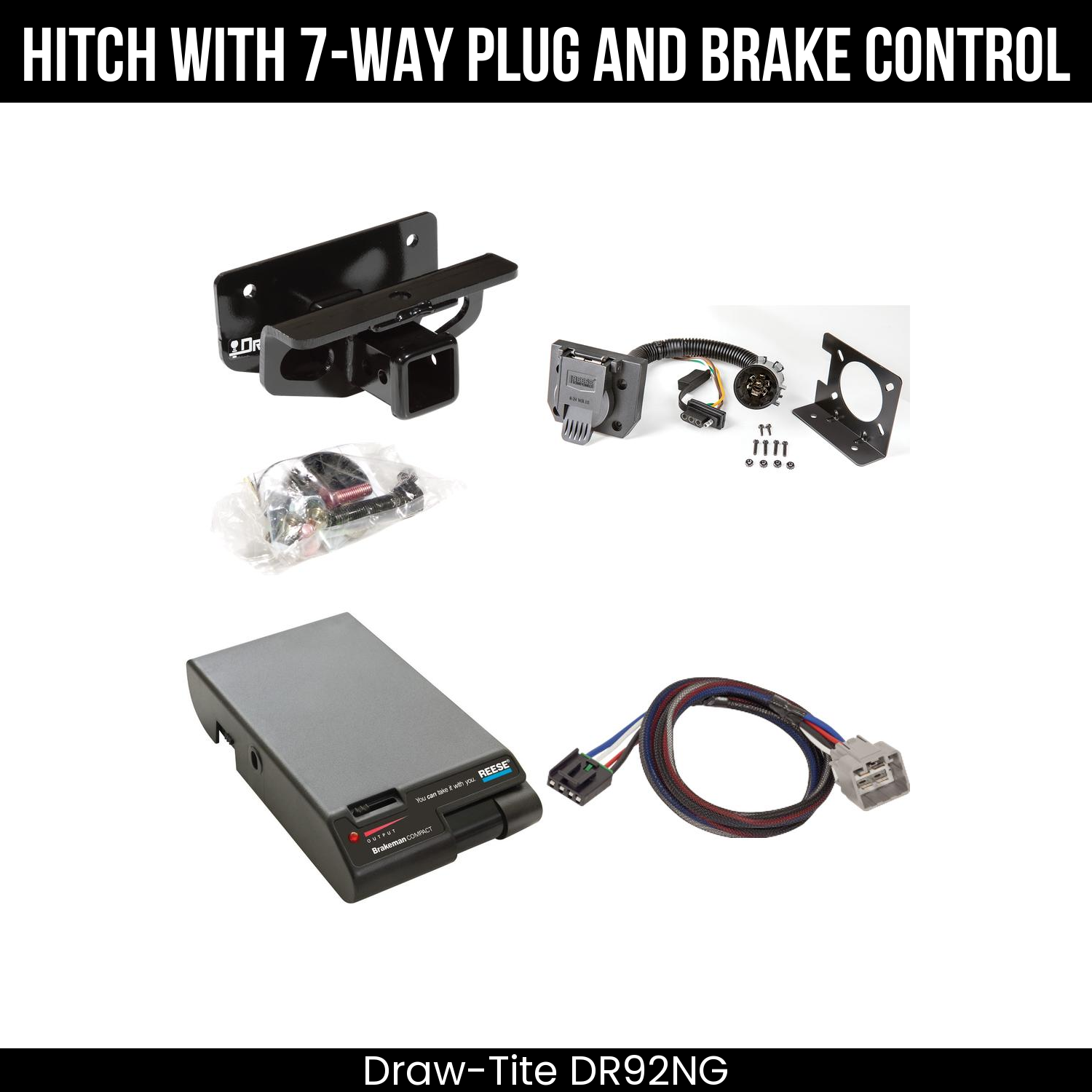 Trailer Hitch , 7-Way , Reese Brakeman Brake Control