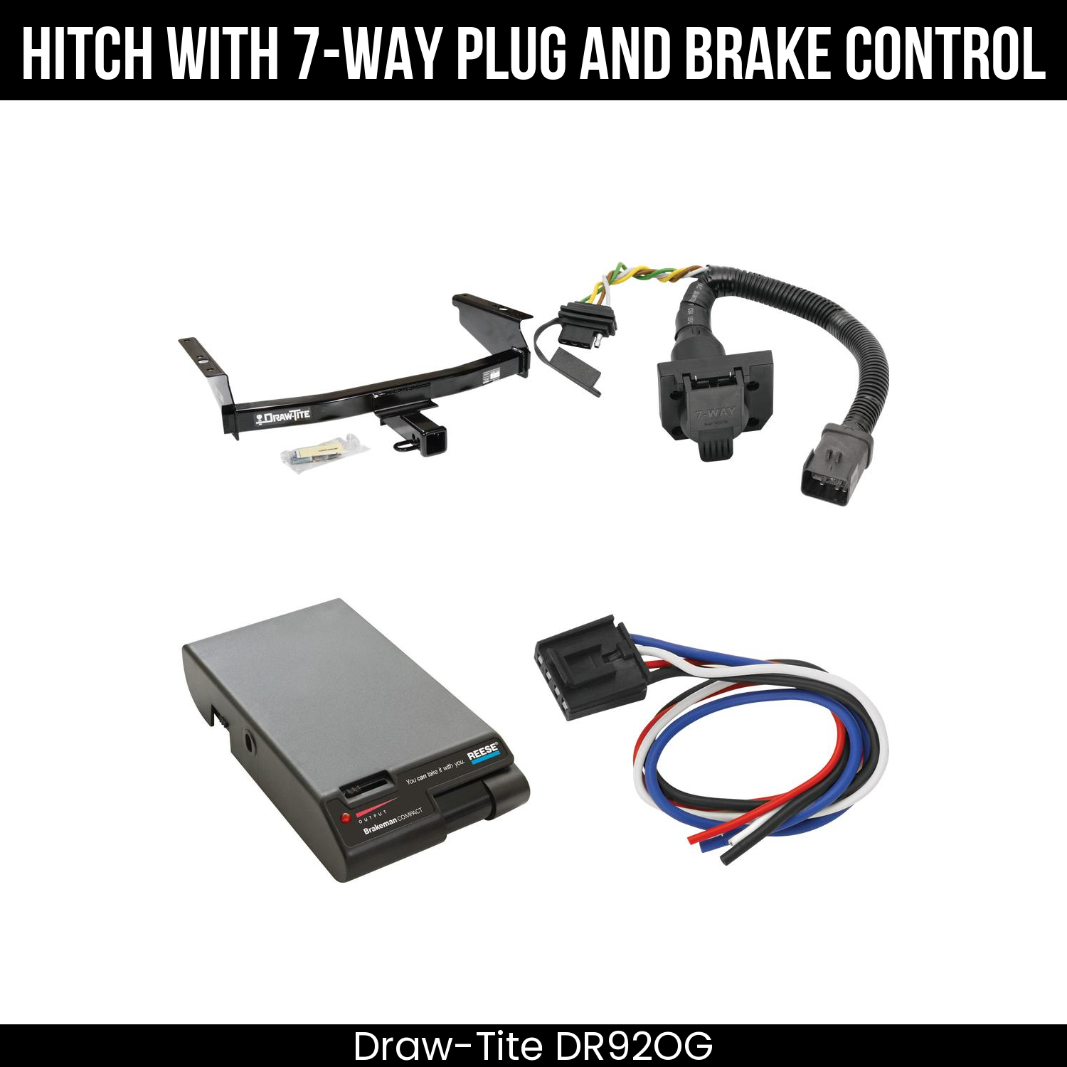 Trailer Hitch , 7-Way , Reese Brakeman Brake Control