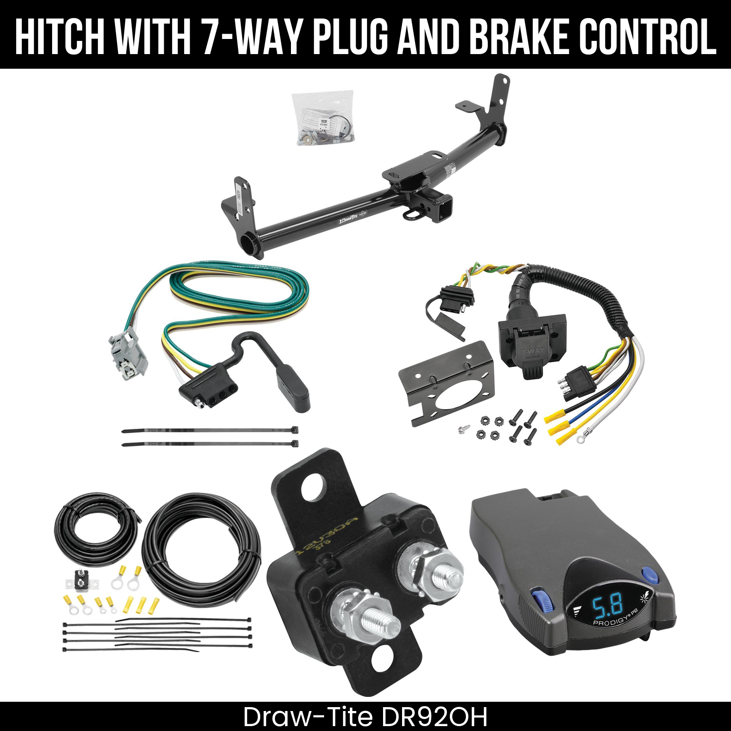 Trailer Hitch , 7-Way , Tekonsha Prodigy P2 Brake Control