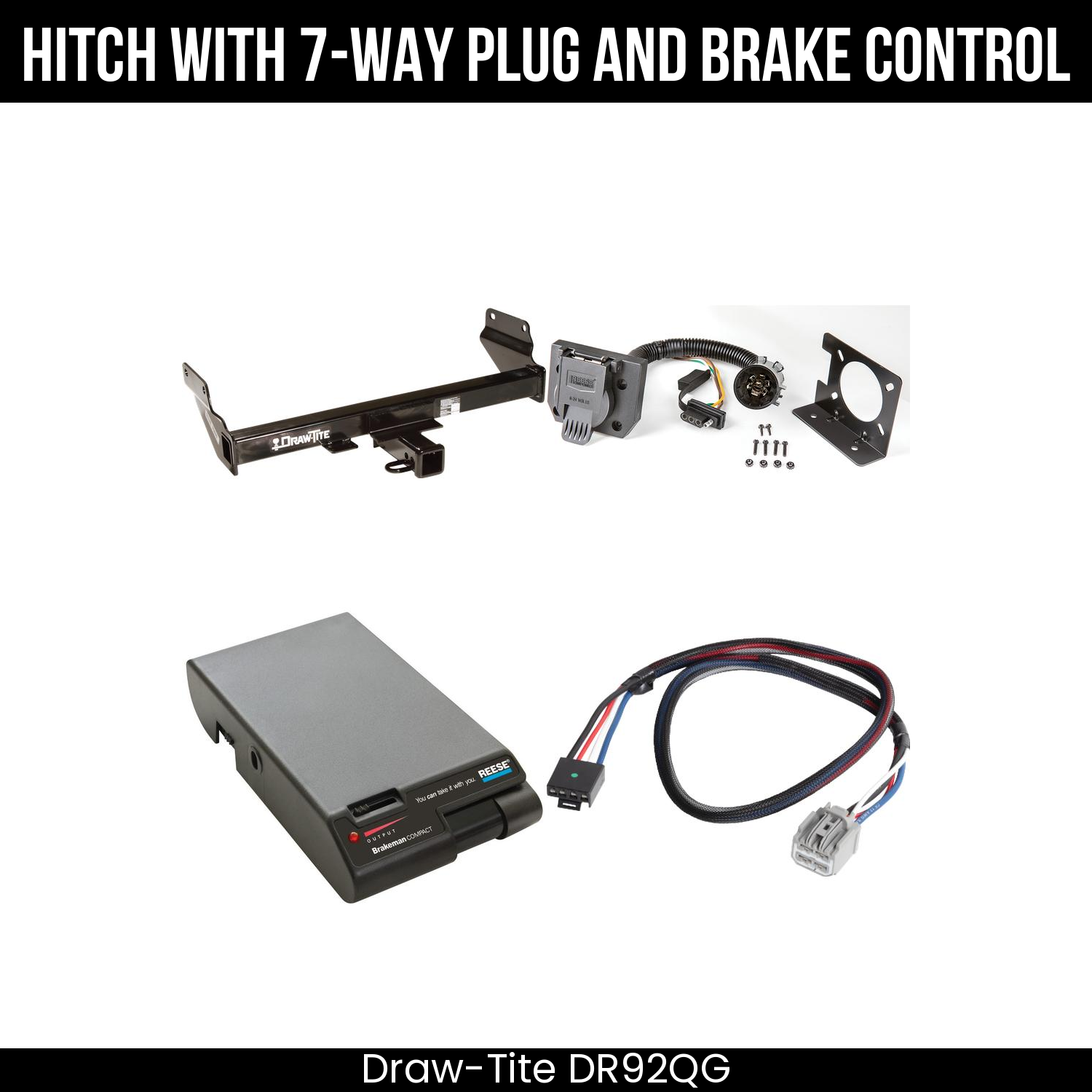 Trailer Hitch , 7-Way , Reese Brakeman Brake Control