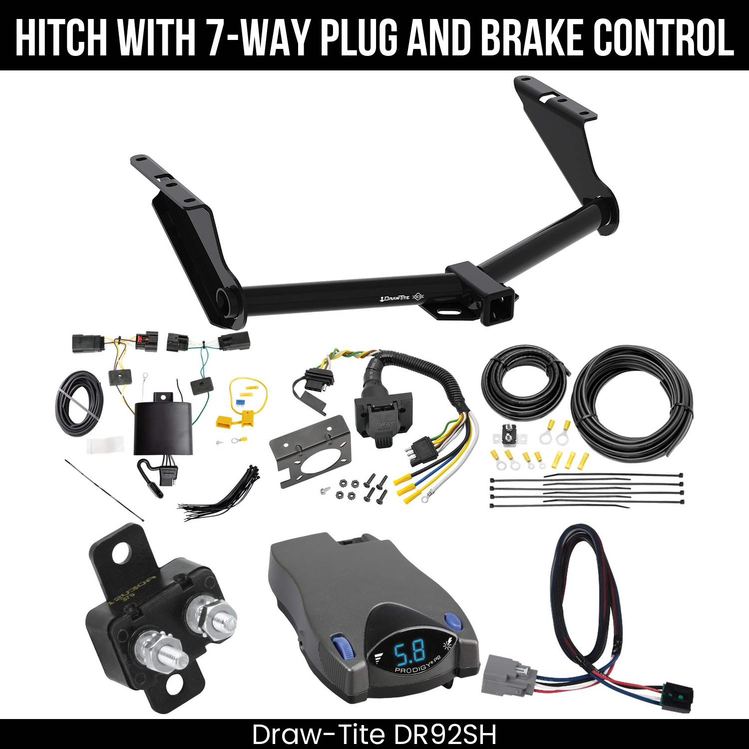 Trailer Hitch , 7-Way , Tekonsha Prodigy P2 Brake Control