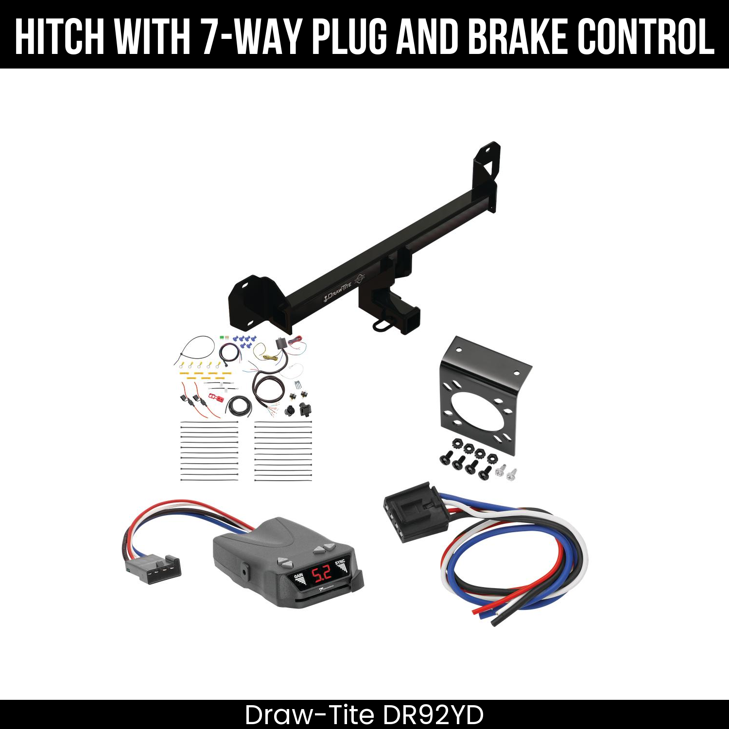 Trailer Hitch , 7-Way , Tekonsha Brakeman IV Brake Control