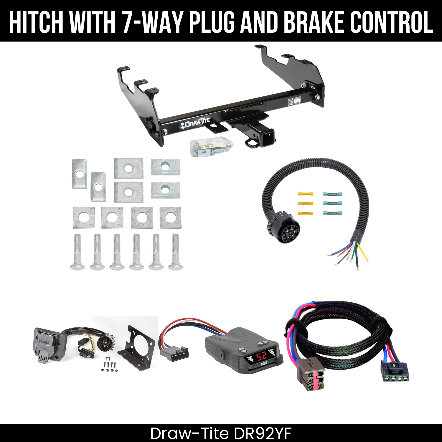 Trailer Hitch , 7-Way , Reese Brakeman IV Brake Control