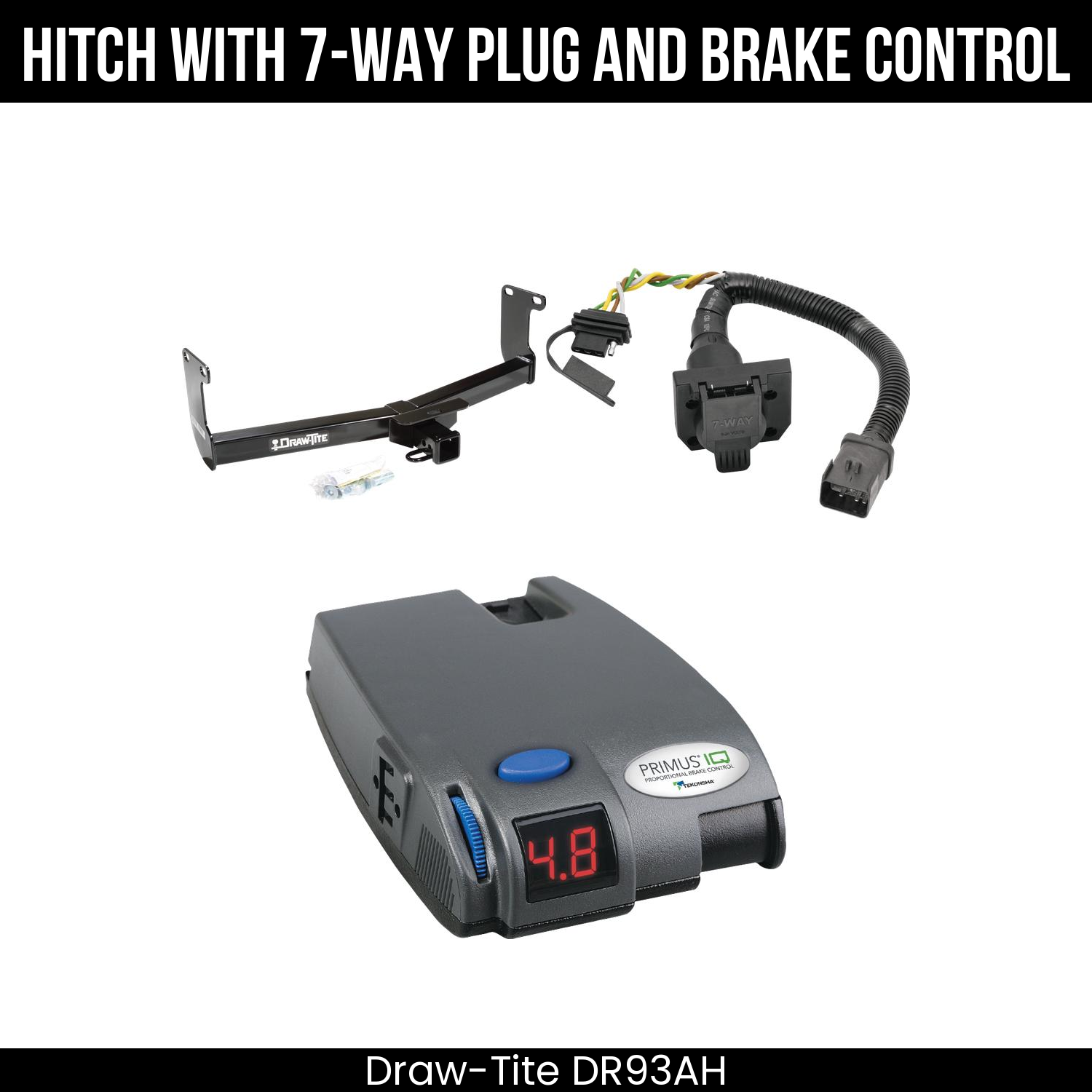Trailer Hitch , 7-Way , Tekonsha Primus IQ Brake Control