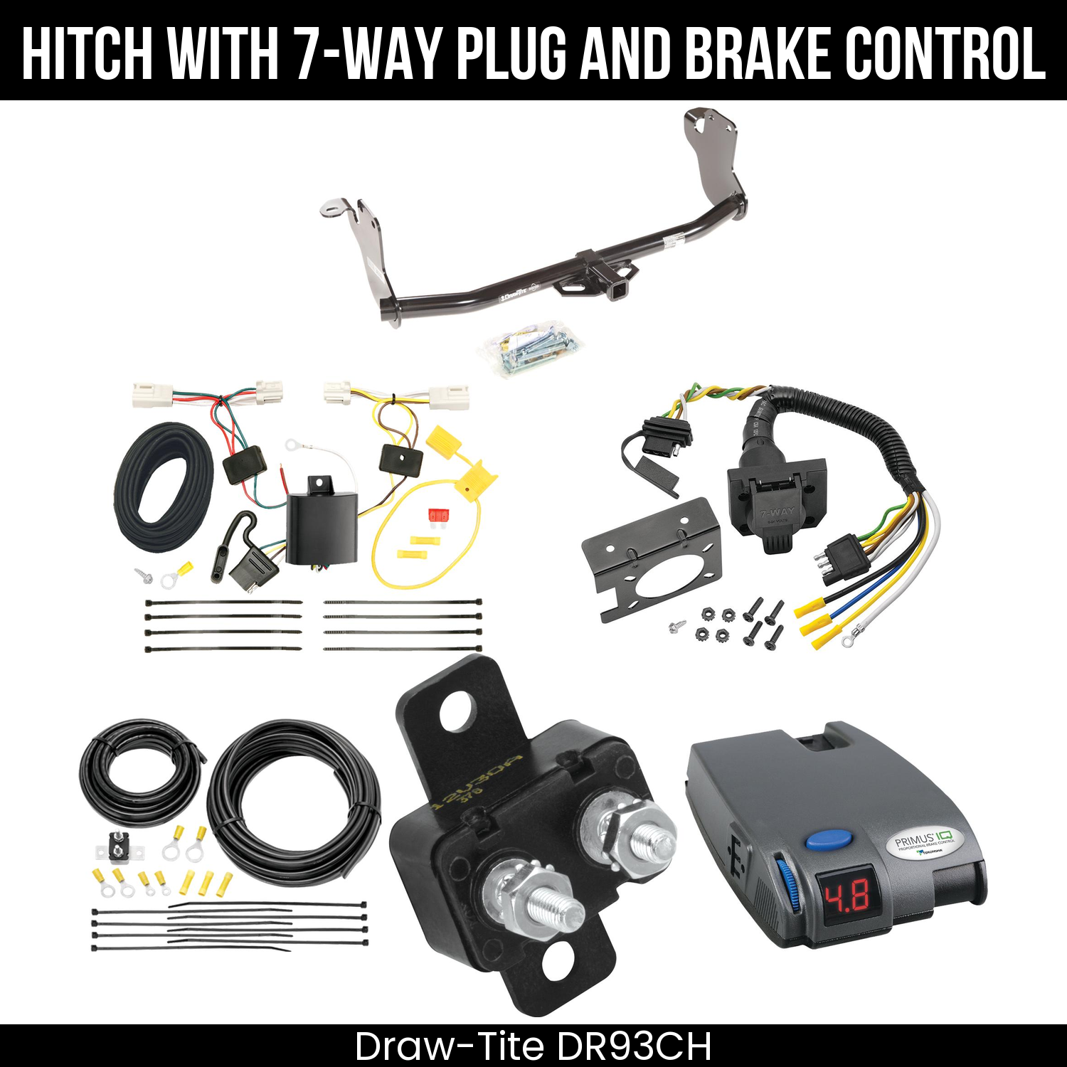 Trailer Hitch , 7-Way , Tekonsha Primus IQ Brake Control