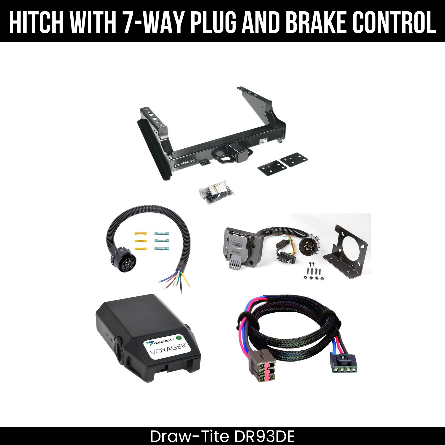 Trailer Hitch , 7-Way , Tekonsha Voyager Brake Control