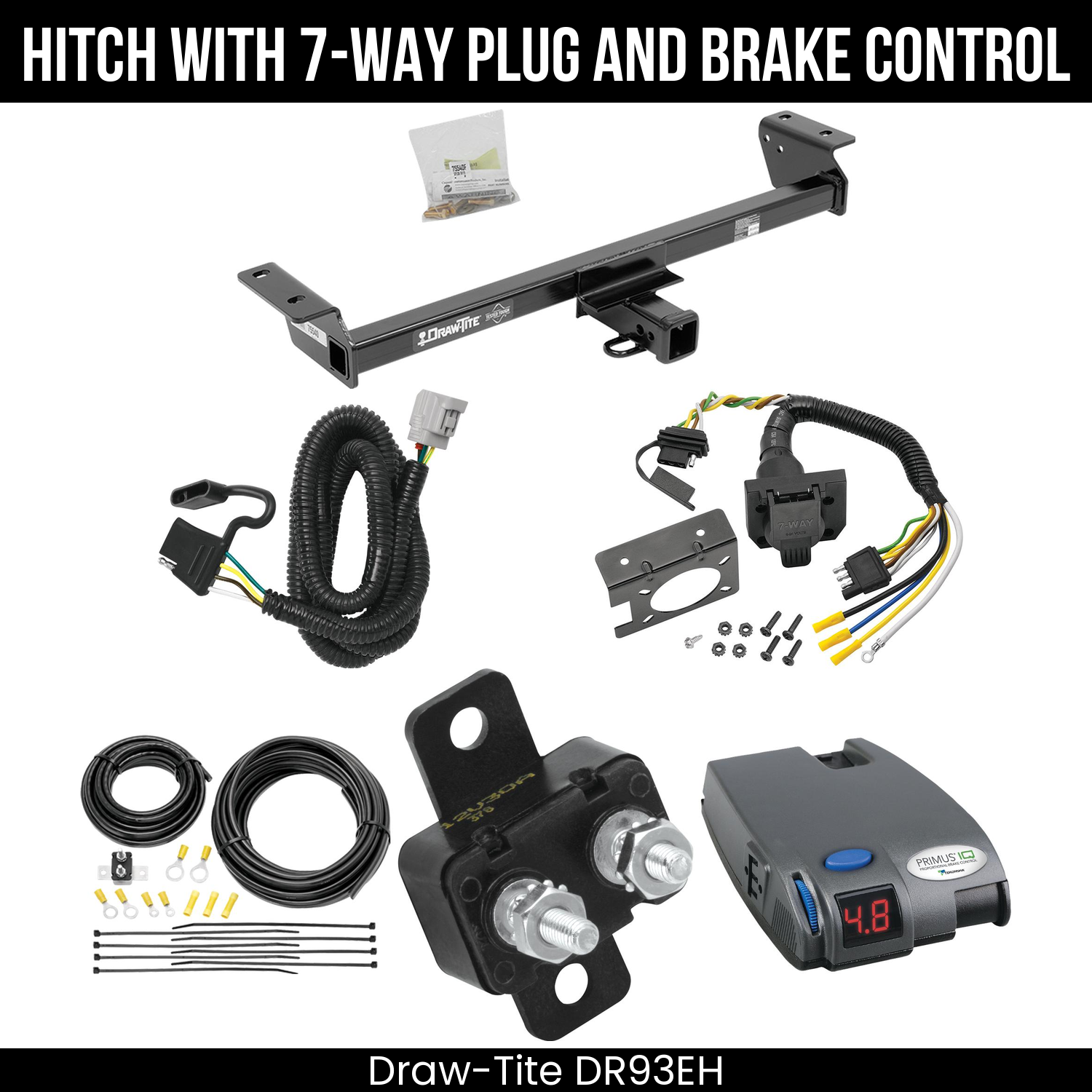 Trailer Hitch , 7-Way , Tekonsha Primus IQ Brake Control