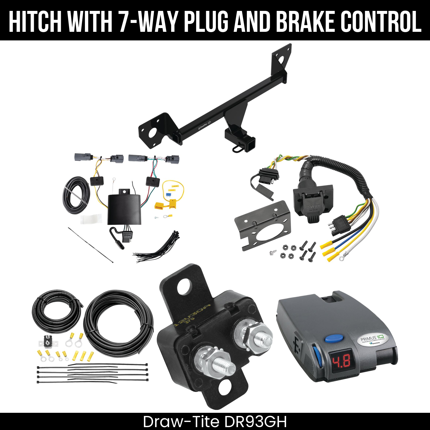 Trailer Hitch , 7-Way , Tekonsha Primus IQ Brake Control