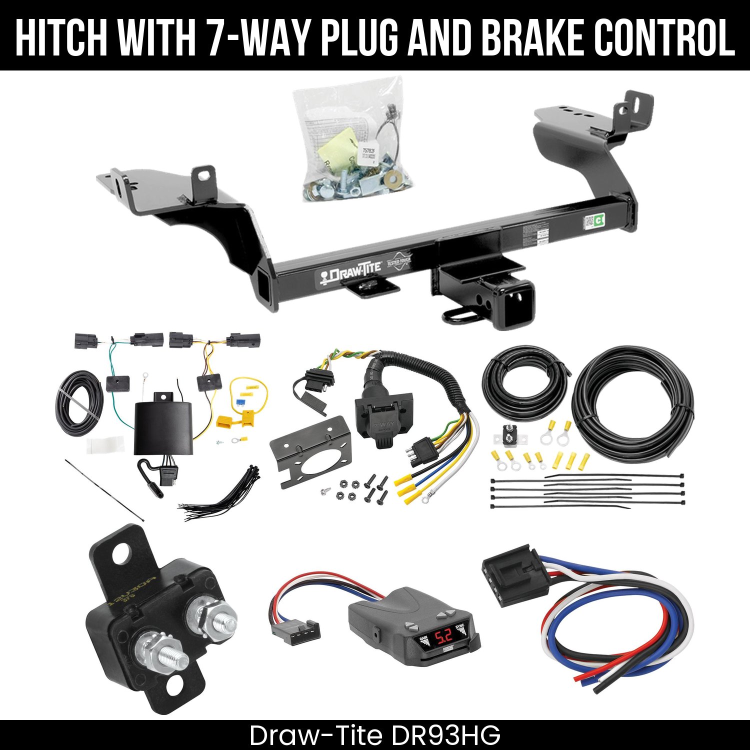 Trailer Hitch , 7-Way , Reese Brakeman IV Brake Control