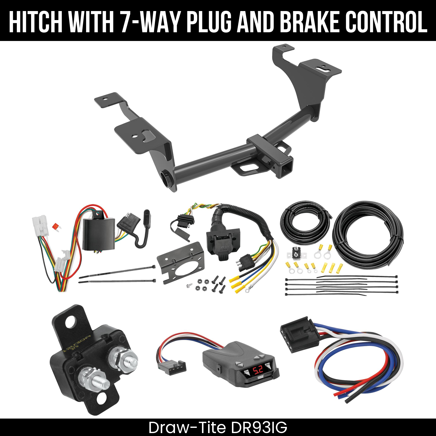 Trailer Hitch , 7-Way , Reese Brakeman IV Brake Control