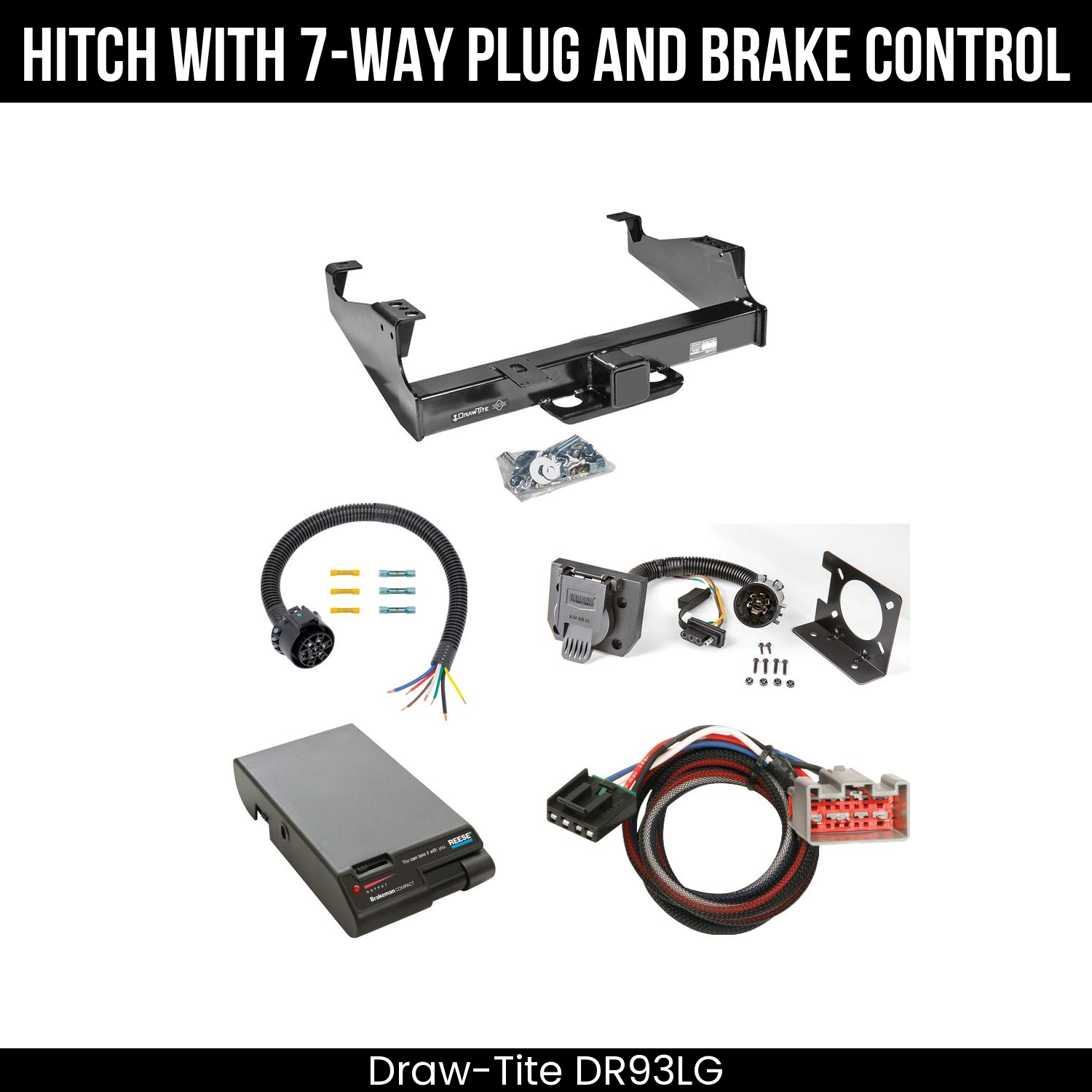 Trailer Hitch , 7-Way , Reese Brakeman Brake Control