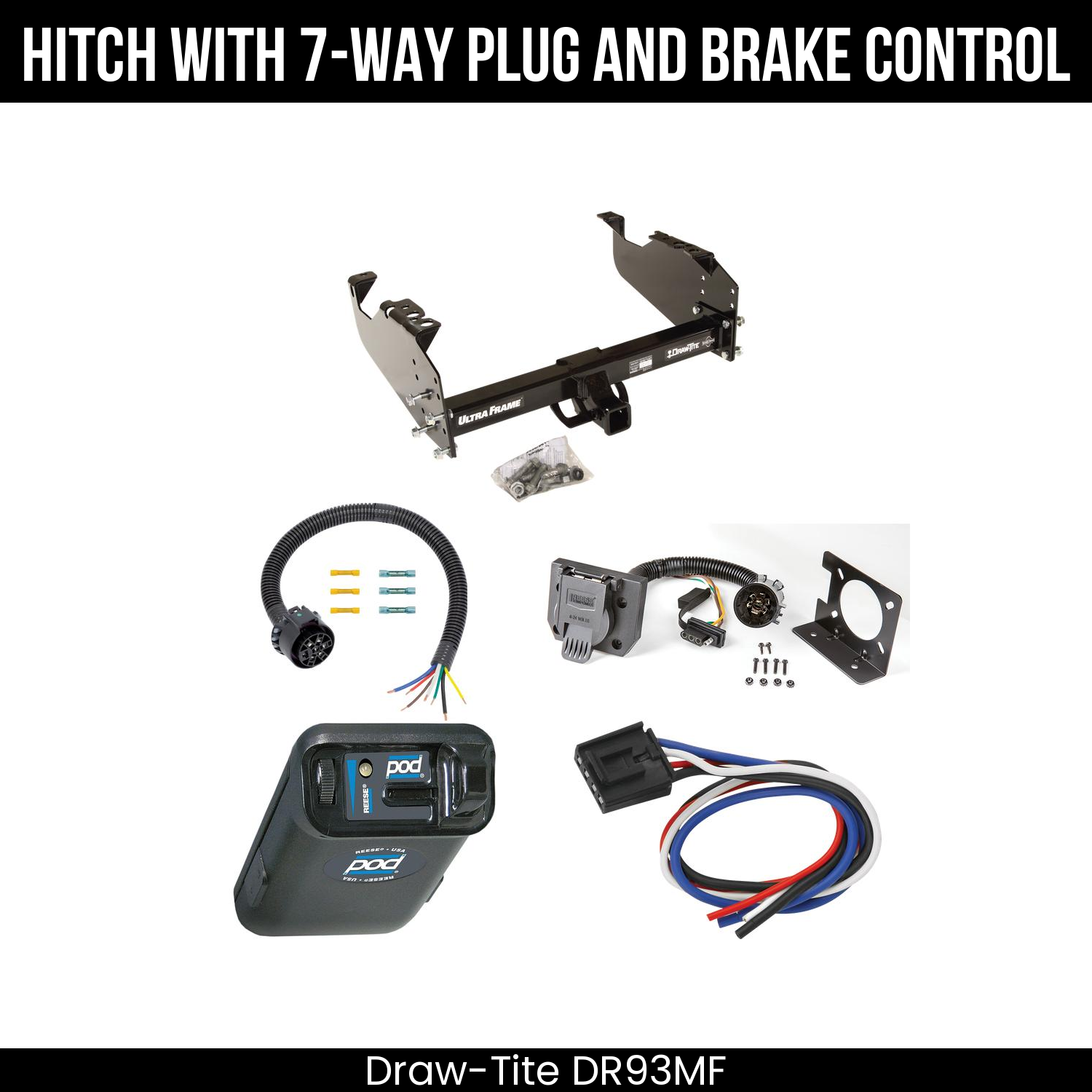Trailer Hitch , 7-Way , Reese POD Brake Control