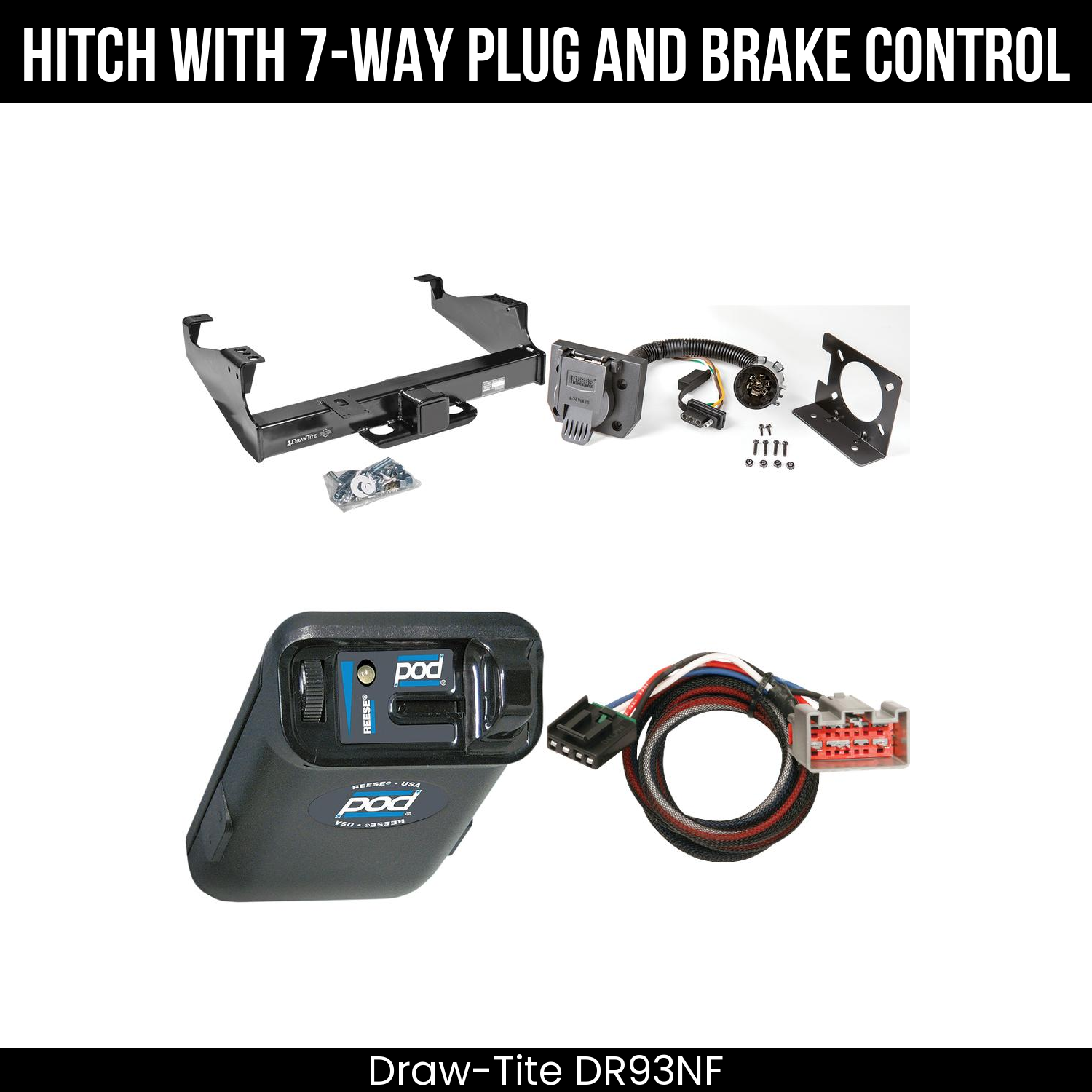 Trailer Hitch , 7-Way , Reese POD Brake Control