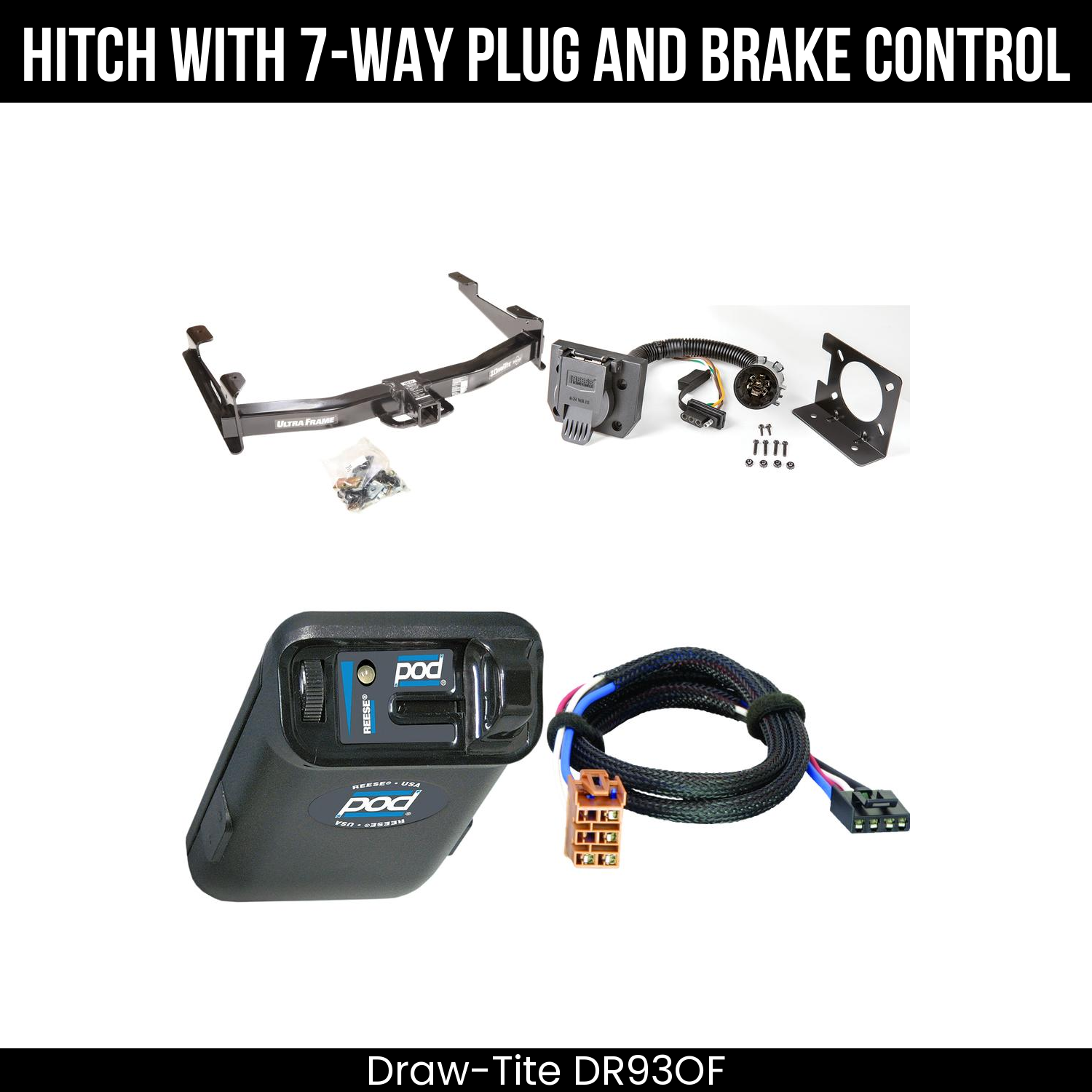 Trailer Hitch , 7-Way , Reese POD Brake Control