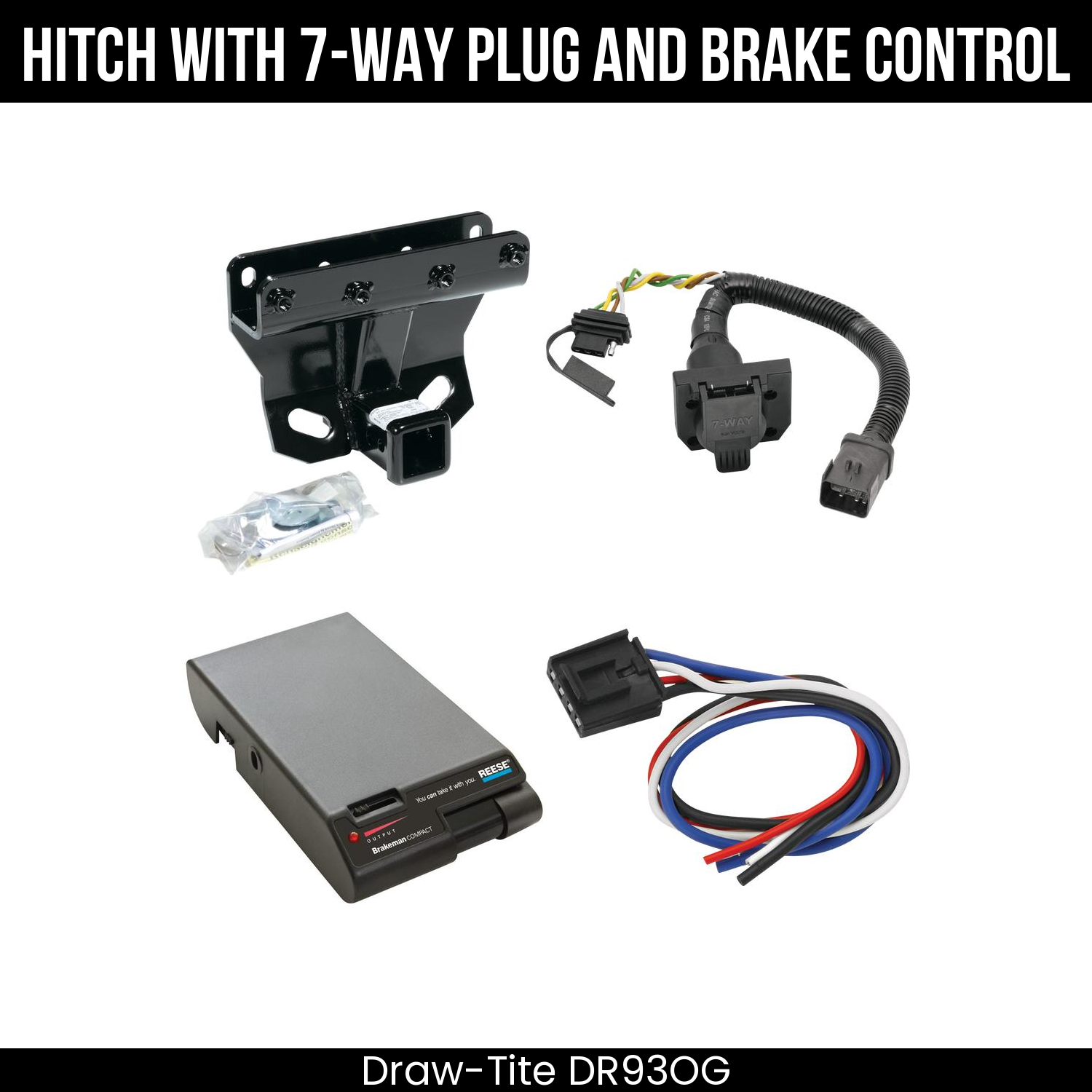 Trailer Hitch , 7-Way , Reese Brakeman Brake Control