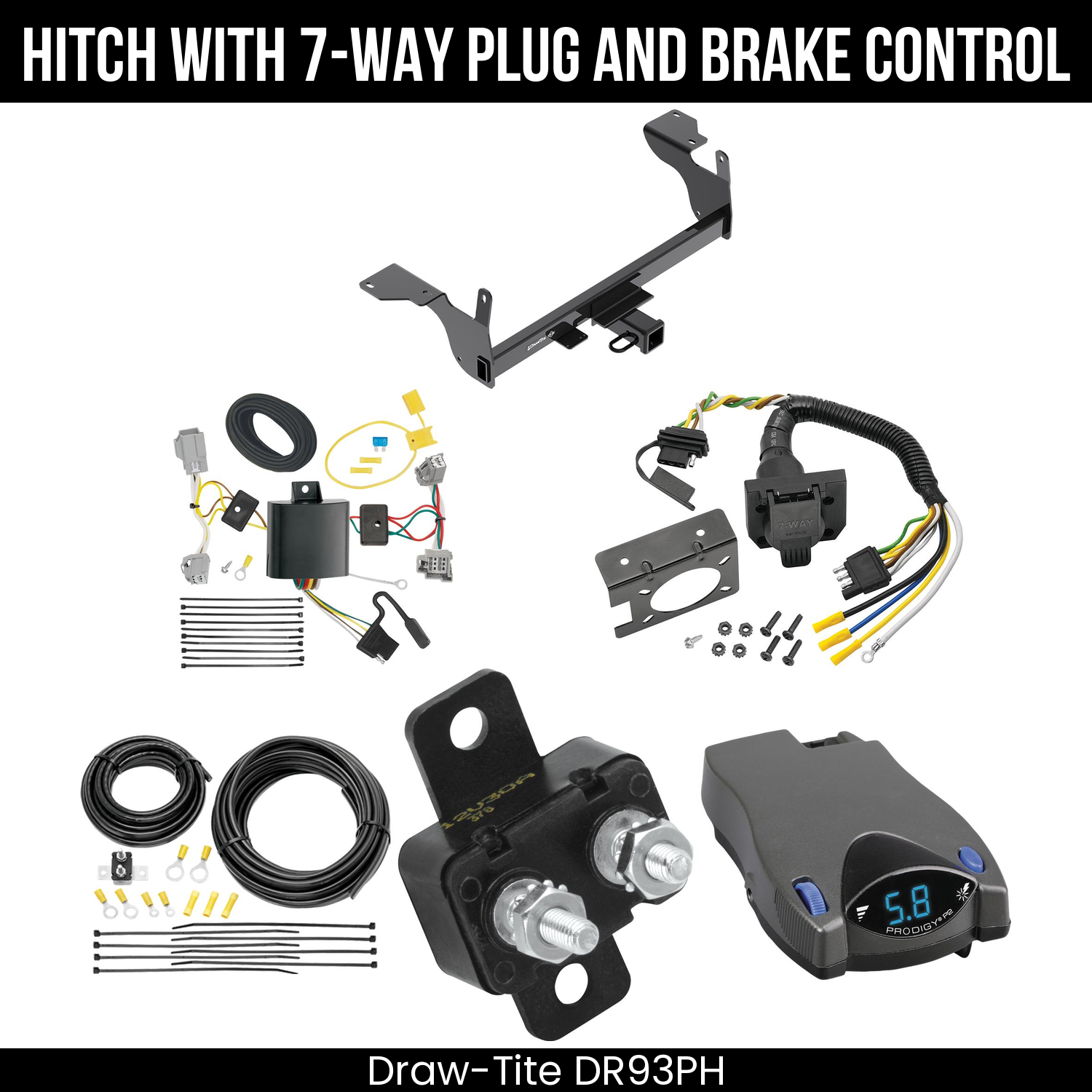 Trailer Hitch , 7-Way , Tekonsha Prodigy P2 Brake Control