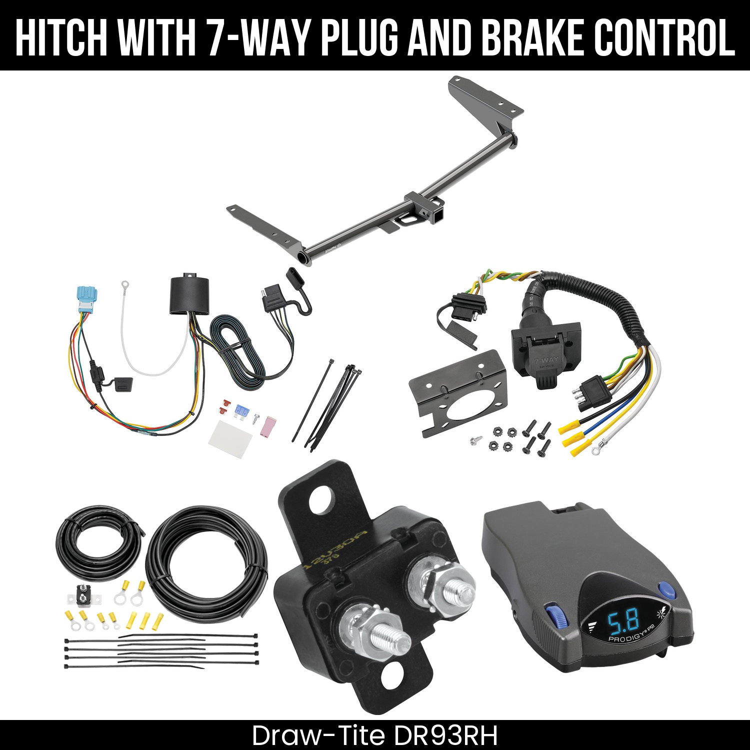 Trailer Hitch , 7-Way , Tekonsha Prodigy P2 Brake Control