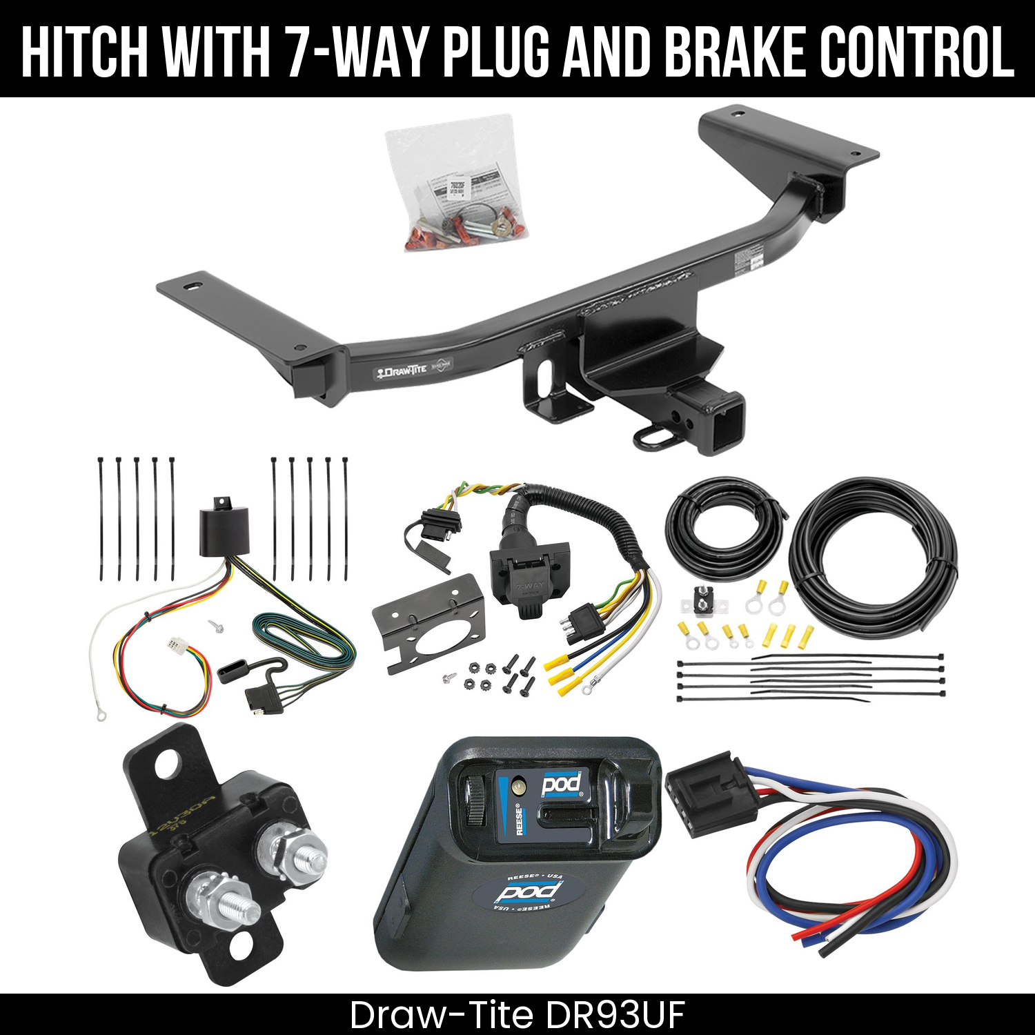 Trailer Hitch , 7-Way , Reese POD Brake Control