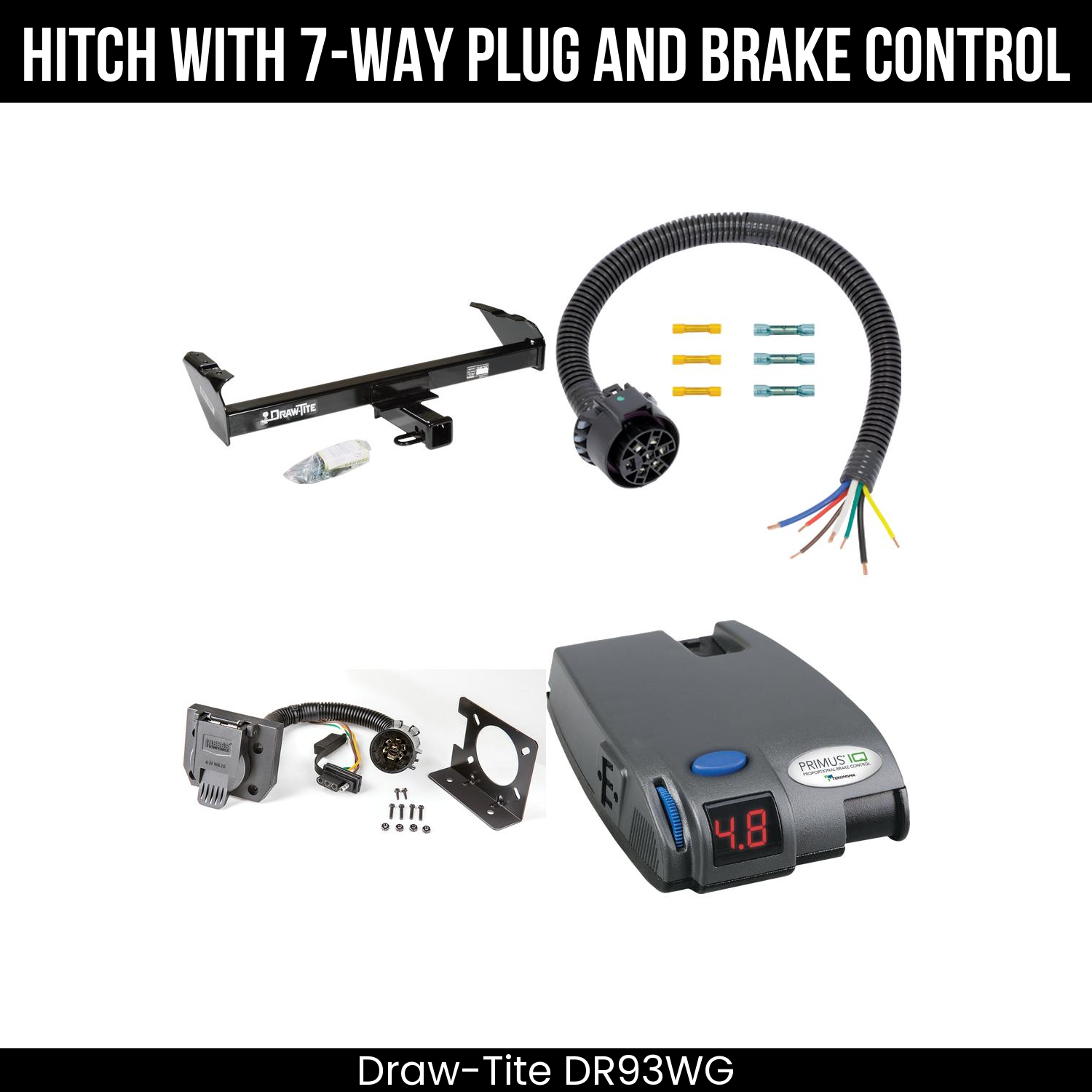 Trailer Hitch , 7-Way , Tekonsha Primus IQ Brake Control