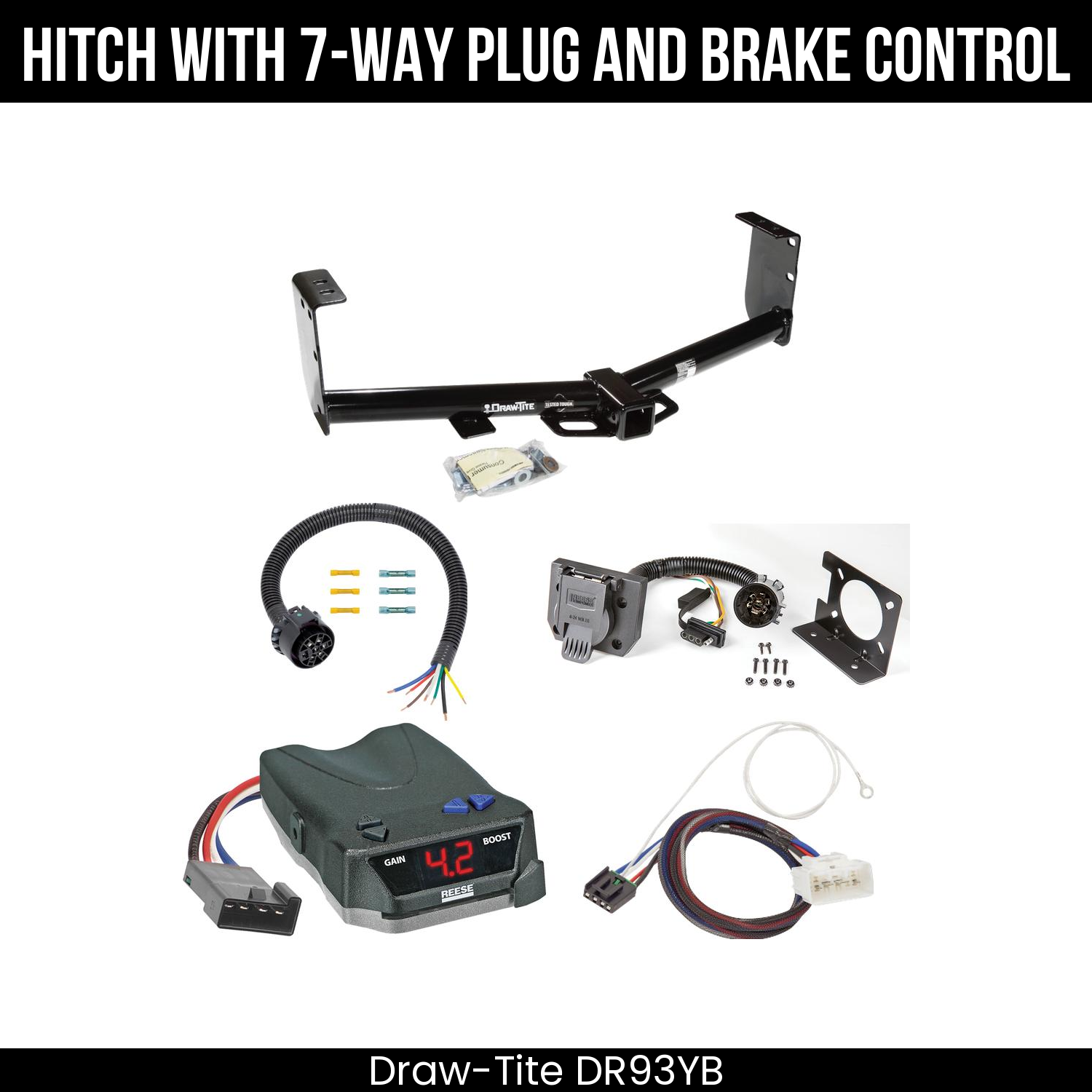 Trailer Hitch , 7-Way , Reese Brake EVN Control