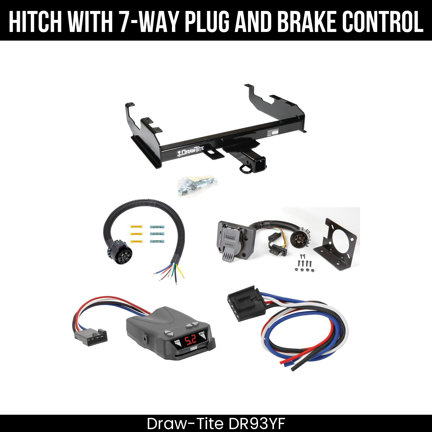 Trailer Hitch , 7-Way , Reese Brakeman IV Brake Control