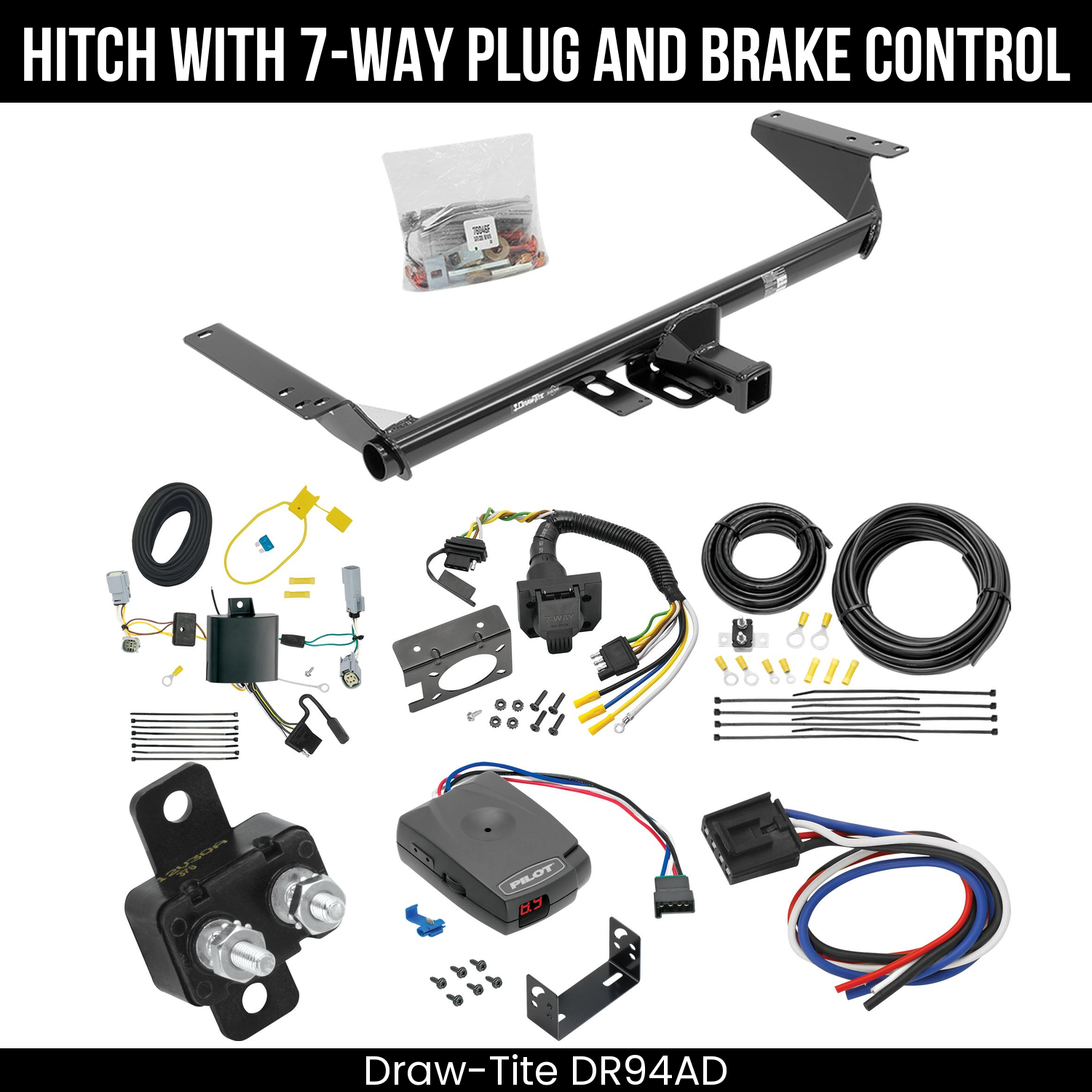 Trailer Hitch , 7-Way , Pro Series Pilot Brake Control