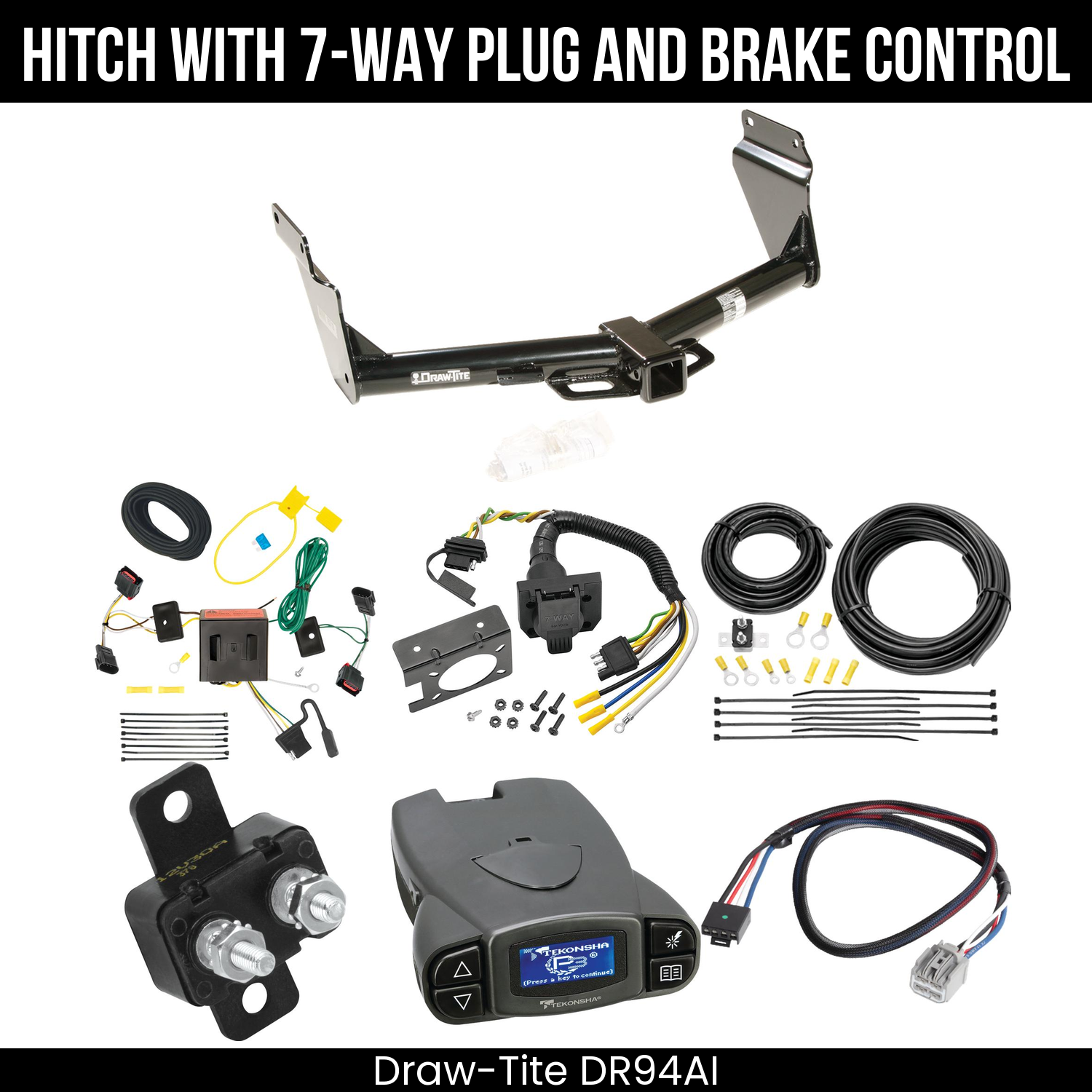 Trailer Hitch , 7-Way , Tekonsha Prodigy P3 Brake Control