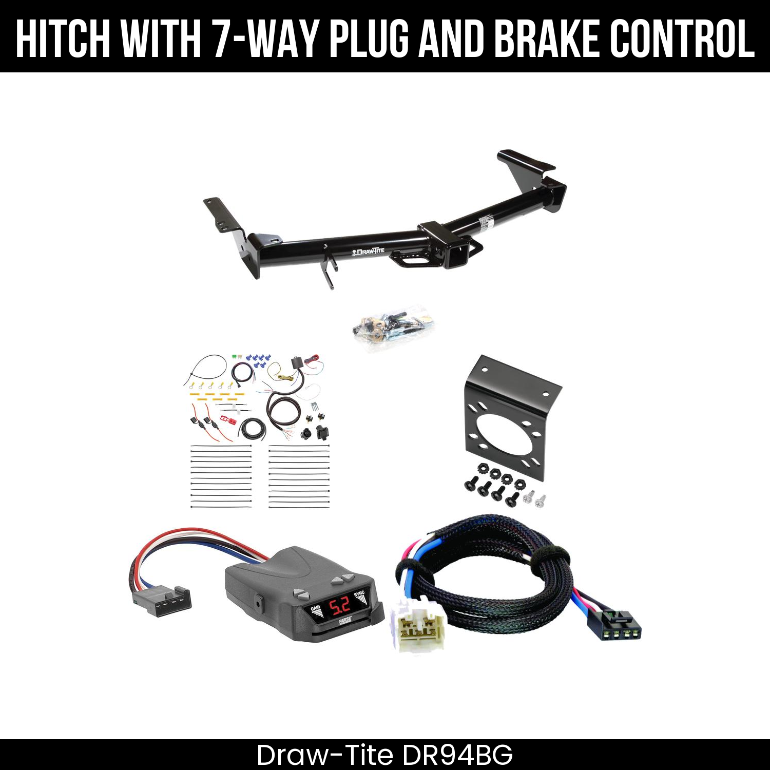 Trailer Hitch , 7-Way , Reese Brakeman IV Brake Control