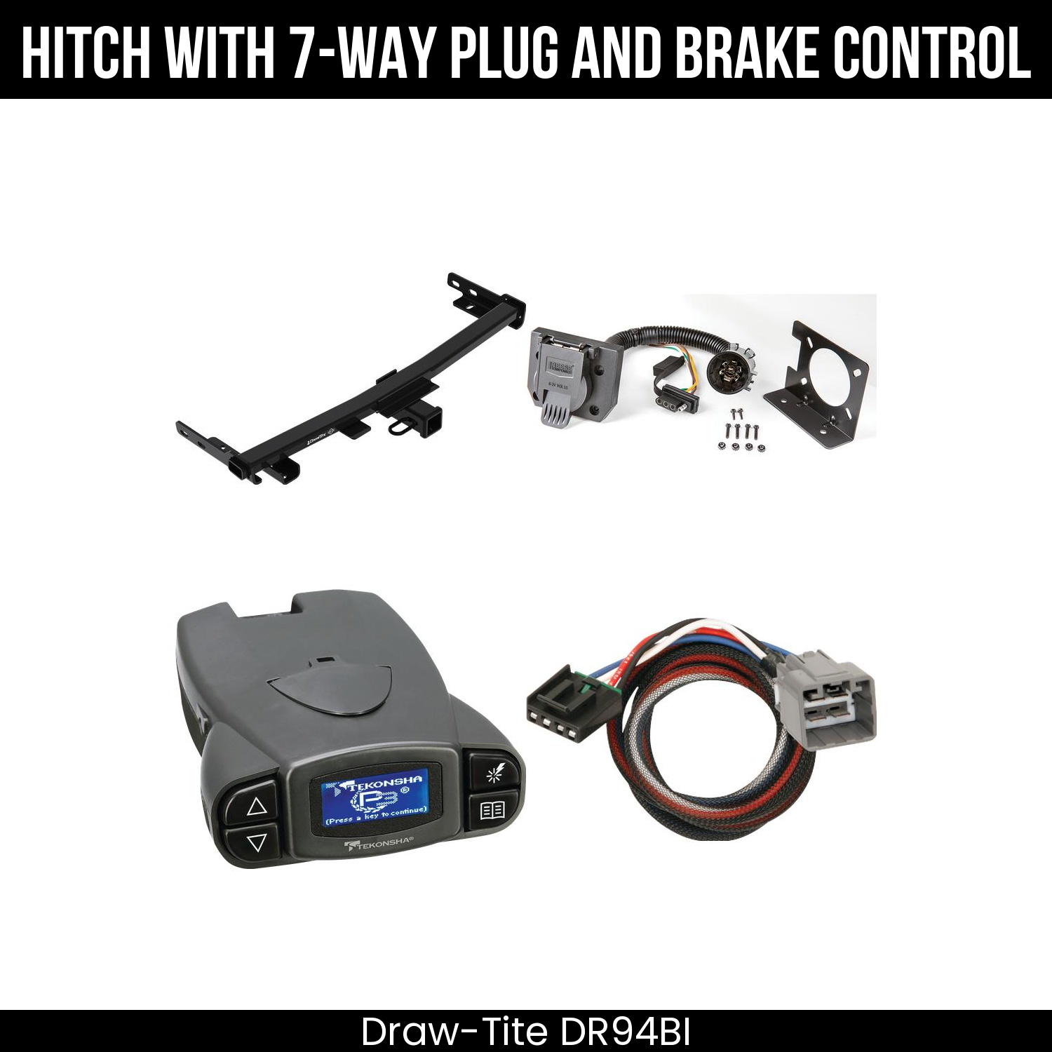 Trailer Hitch , 7-Way , Tekonsha Prodigy P3 Brake Control
