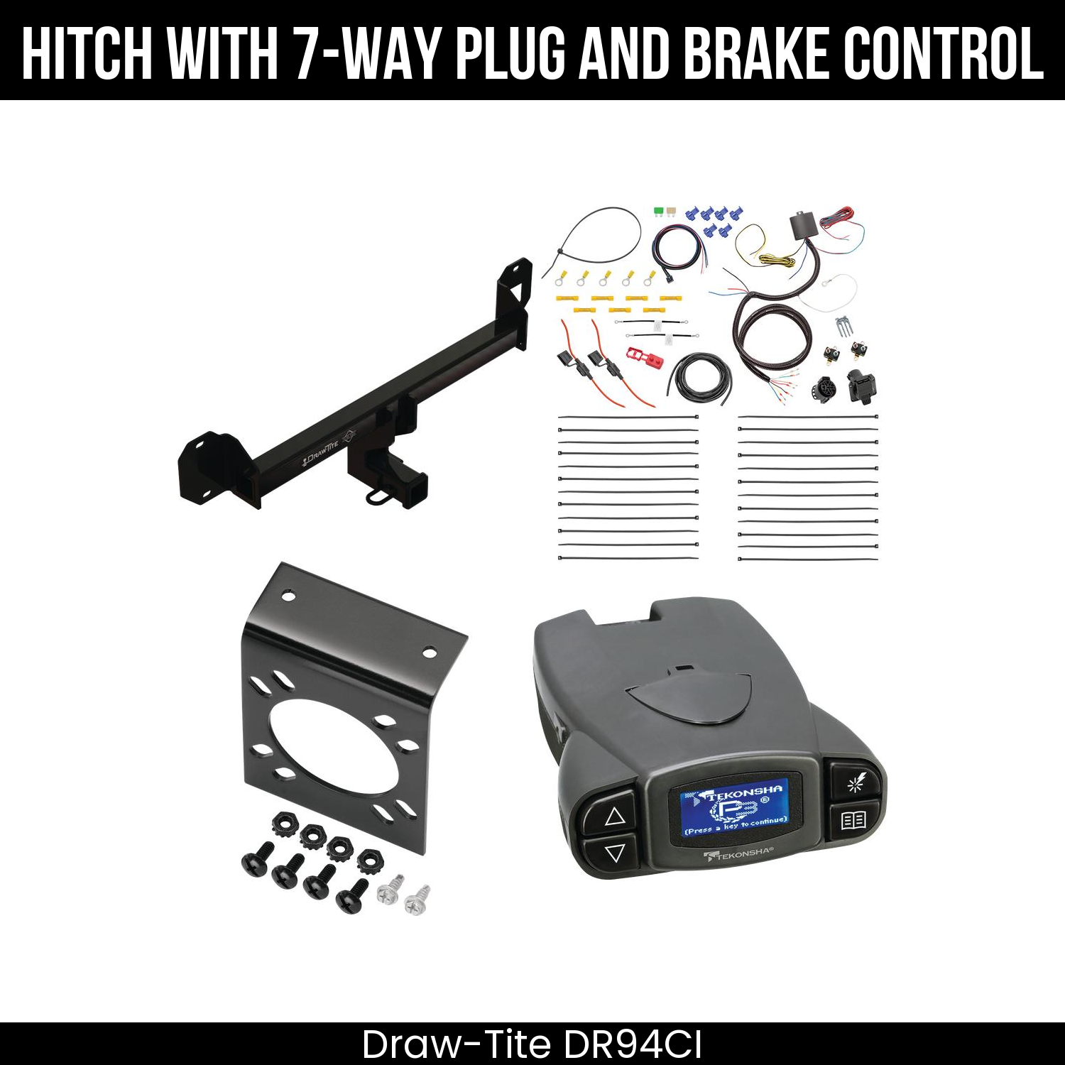 Trailer Hitch , 7-Way , Tekonsha Prodigy P3 Brake Control