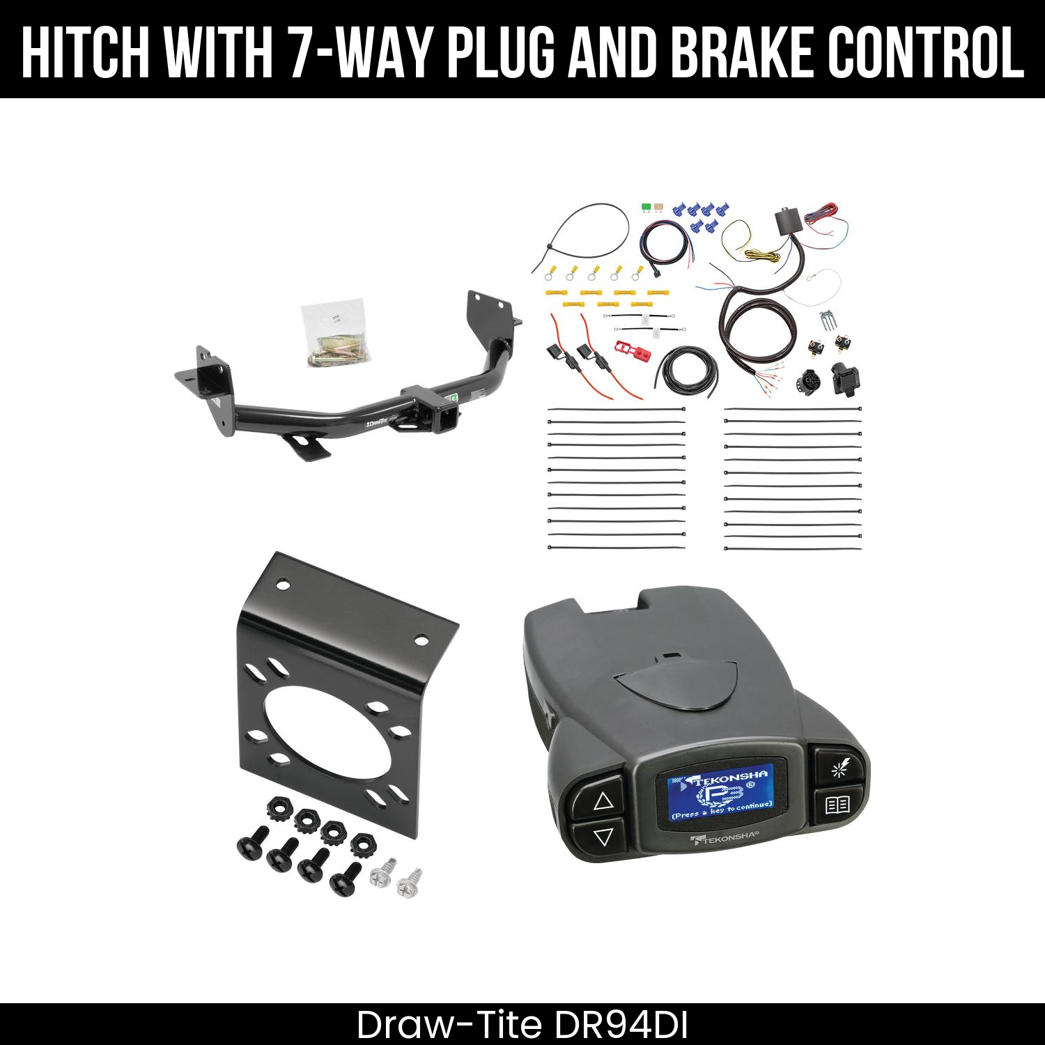 Trailer Hitch , 7-Way , Tekonsha Prodigy P3 Brake Control
