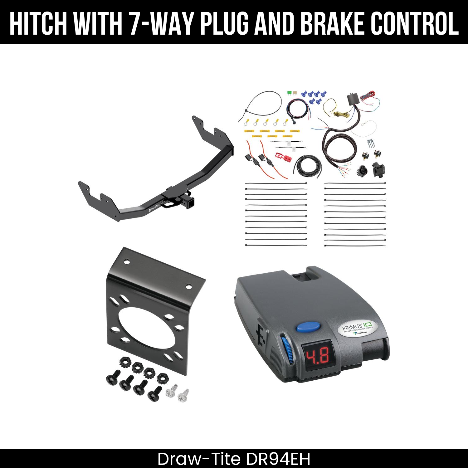 Trailer Hitch , 7-Way , Tekonsha Primus IQ Brake Control