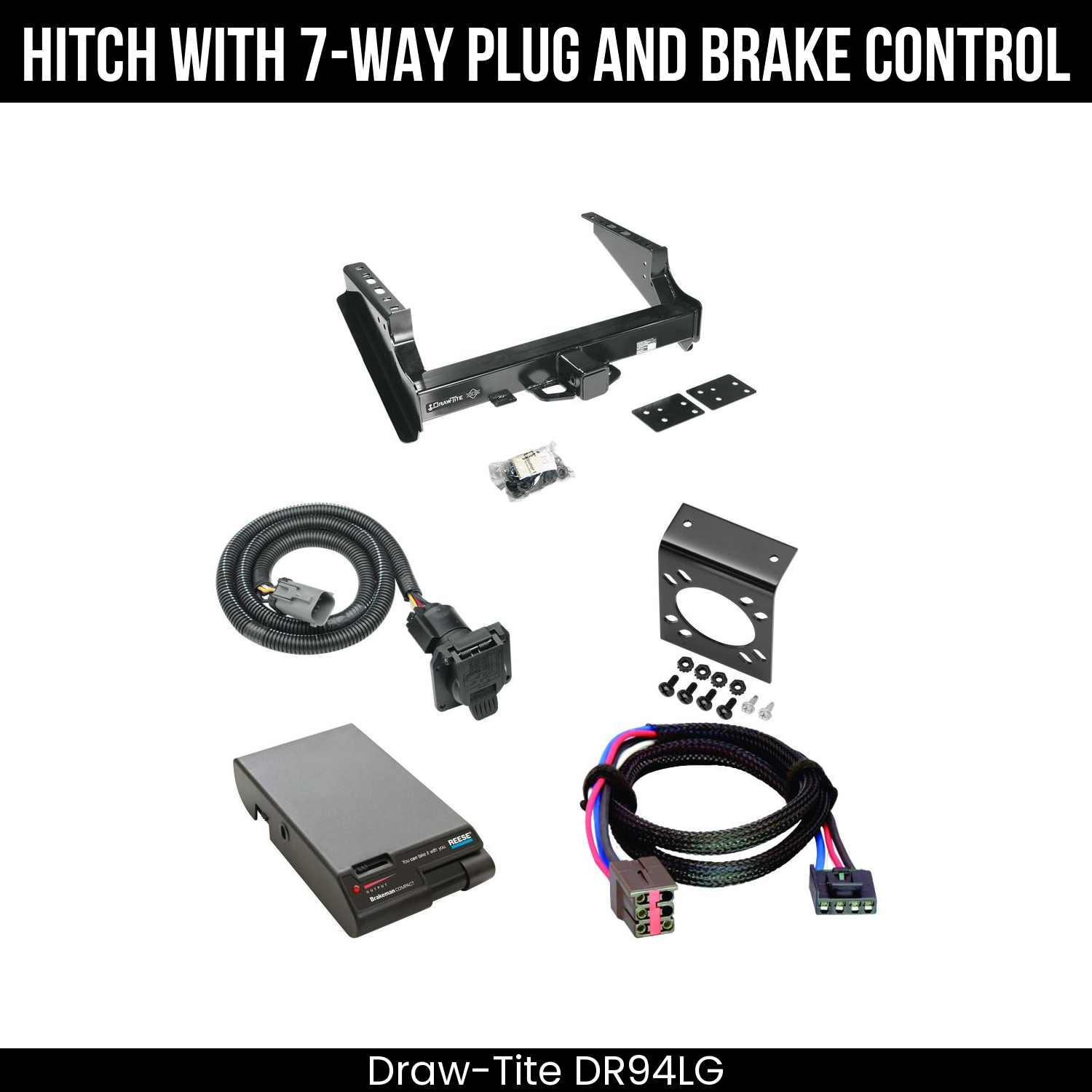 Trailer Hitch , 7-Way , Reese Brakeman Brake Control