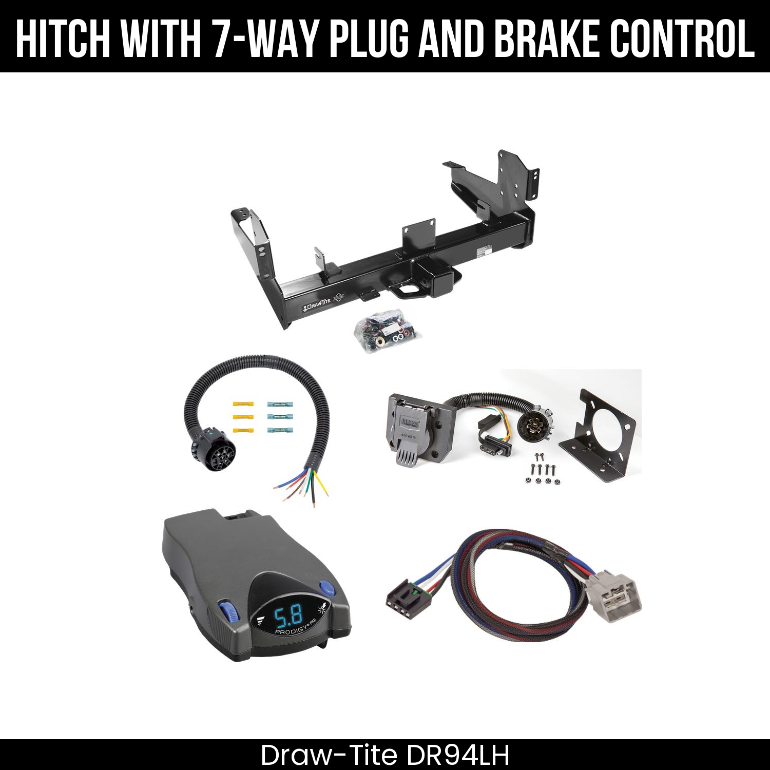 Trailer Hitch , 7-Way , Tekonsha Prodigy P2 Brake Control