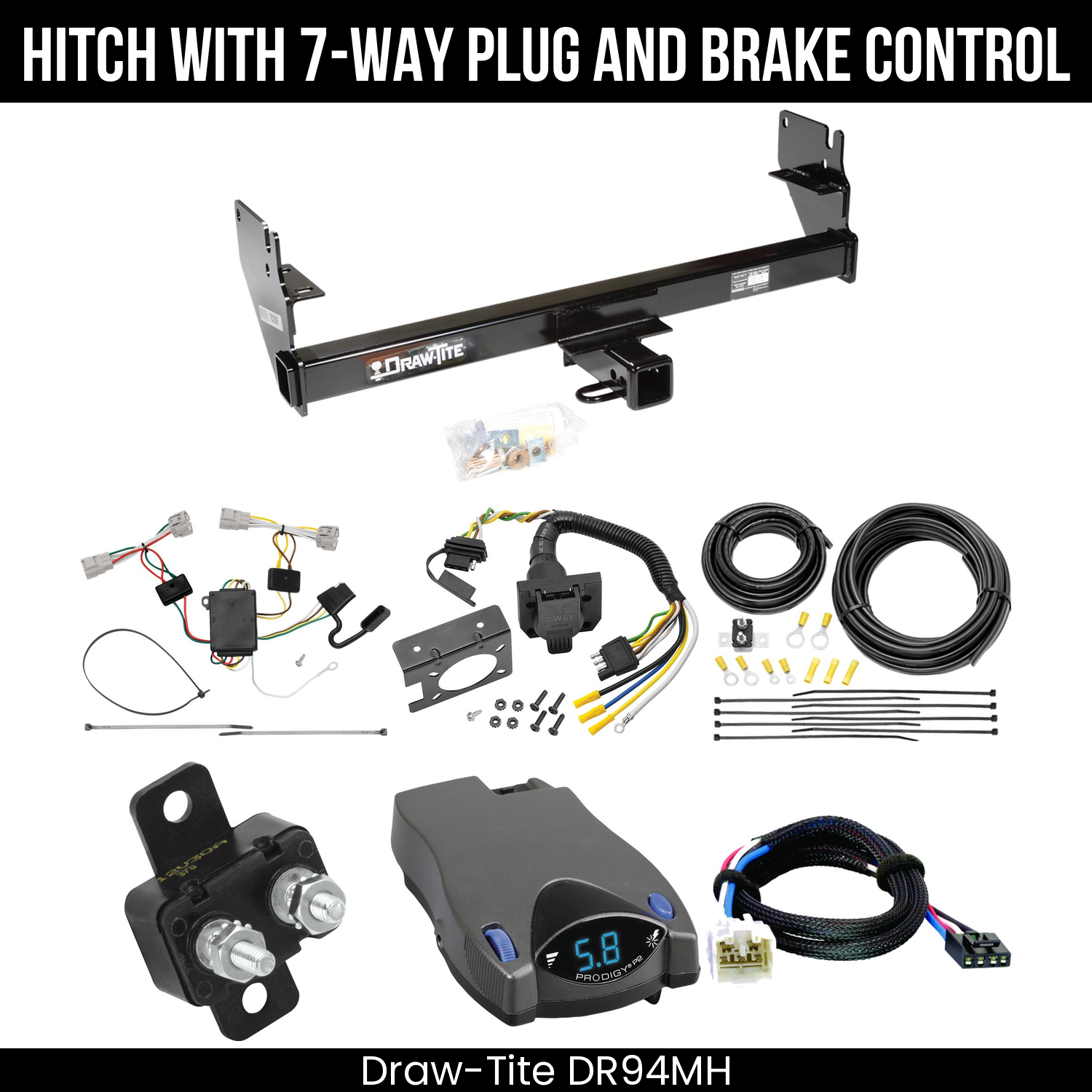 Trailer Hitch , 7-Way , Tekonsha Prodigy P2 Brake Control