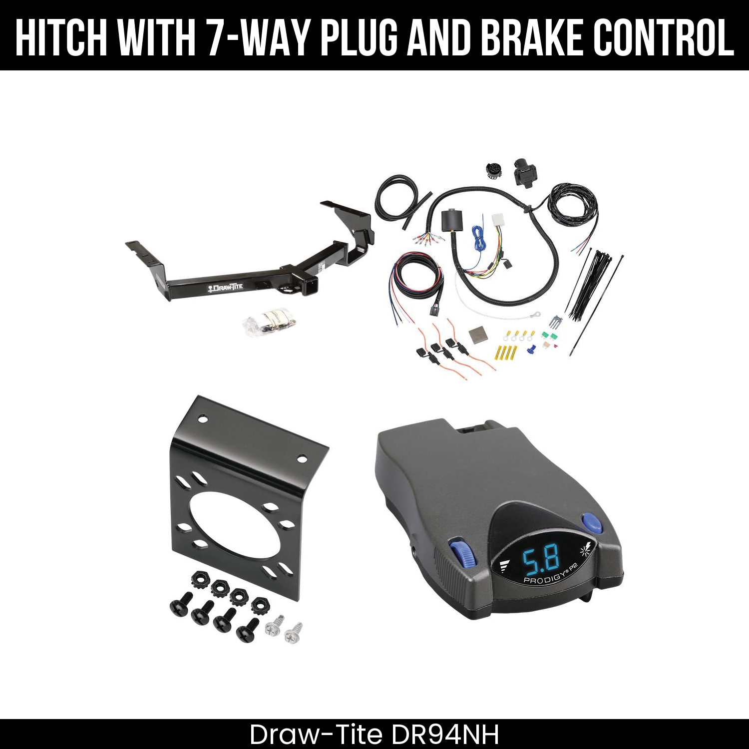 Trailer Hitch , 7-Way , Tekonsha Prodigy P2 Brake Control