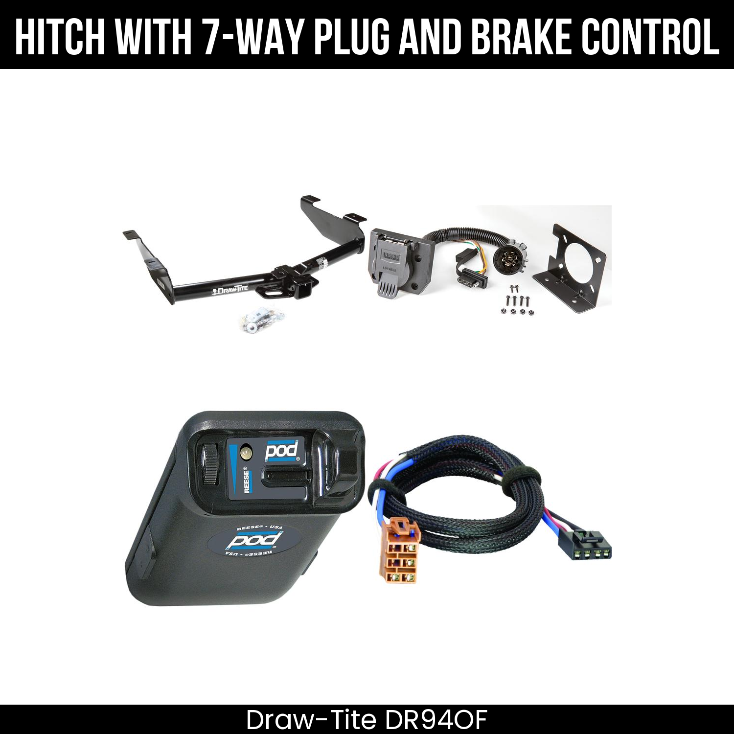 Trailer Hitch , 7-Way , Reese POD Brake Control
