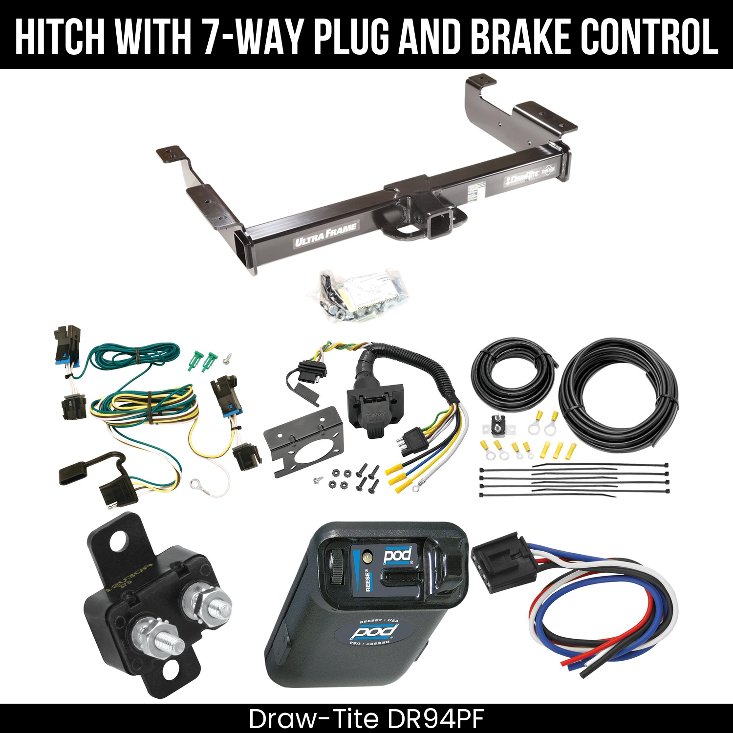 Trailer Hitch , 7-Way , Reese POD Brake Control