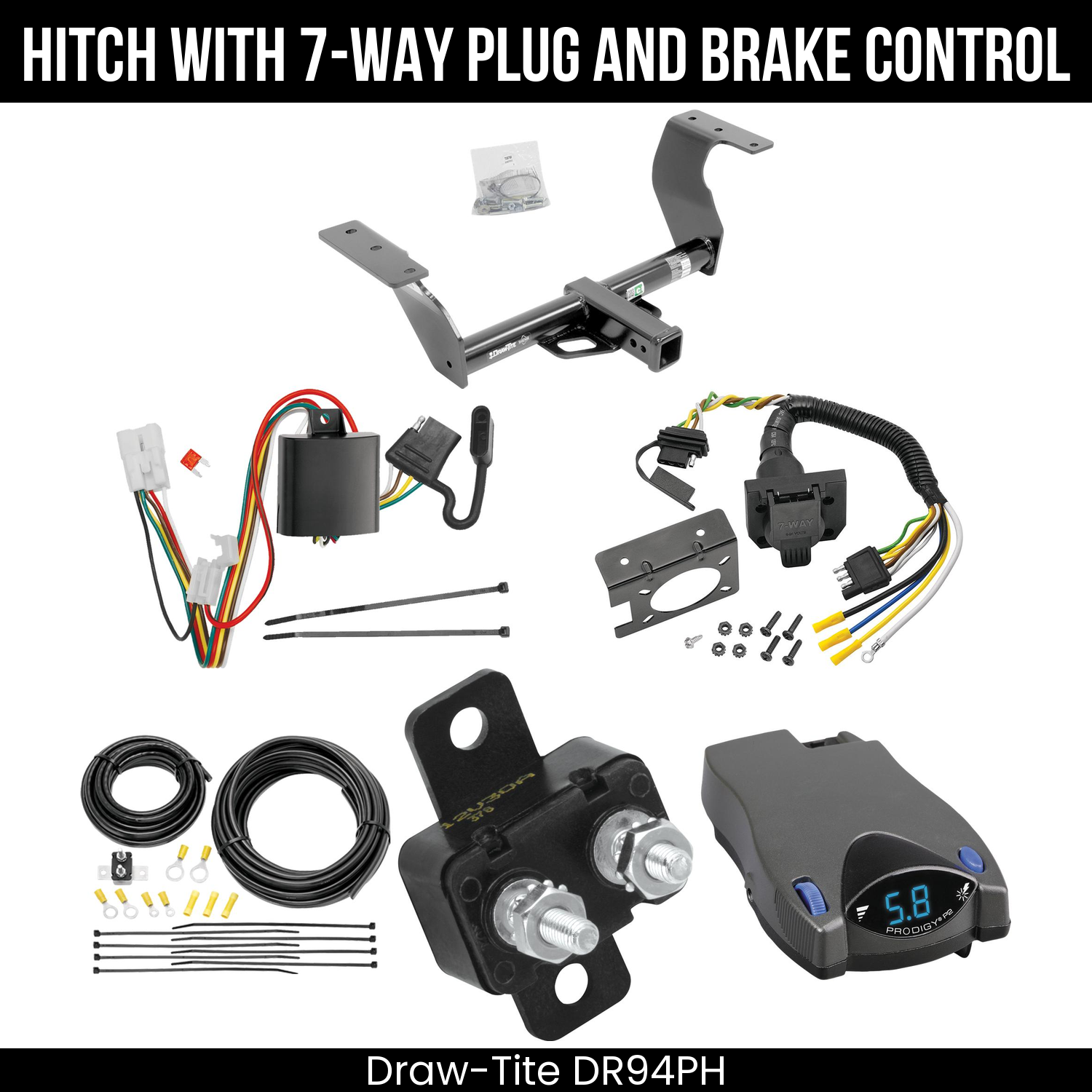 Trailer Hitch , 7-Way , Tekonsha Prodigy P2 Brake Control