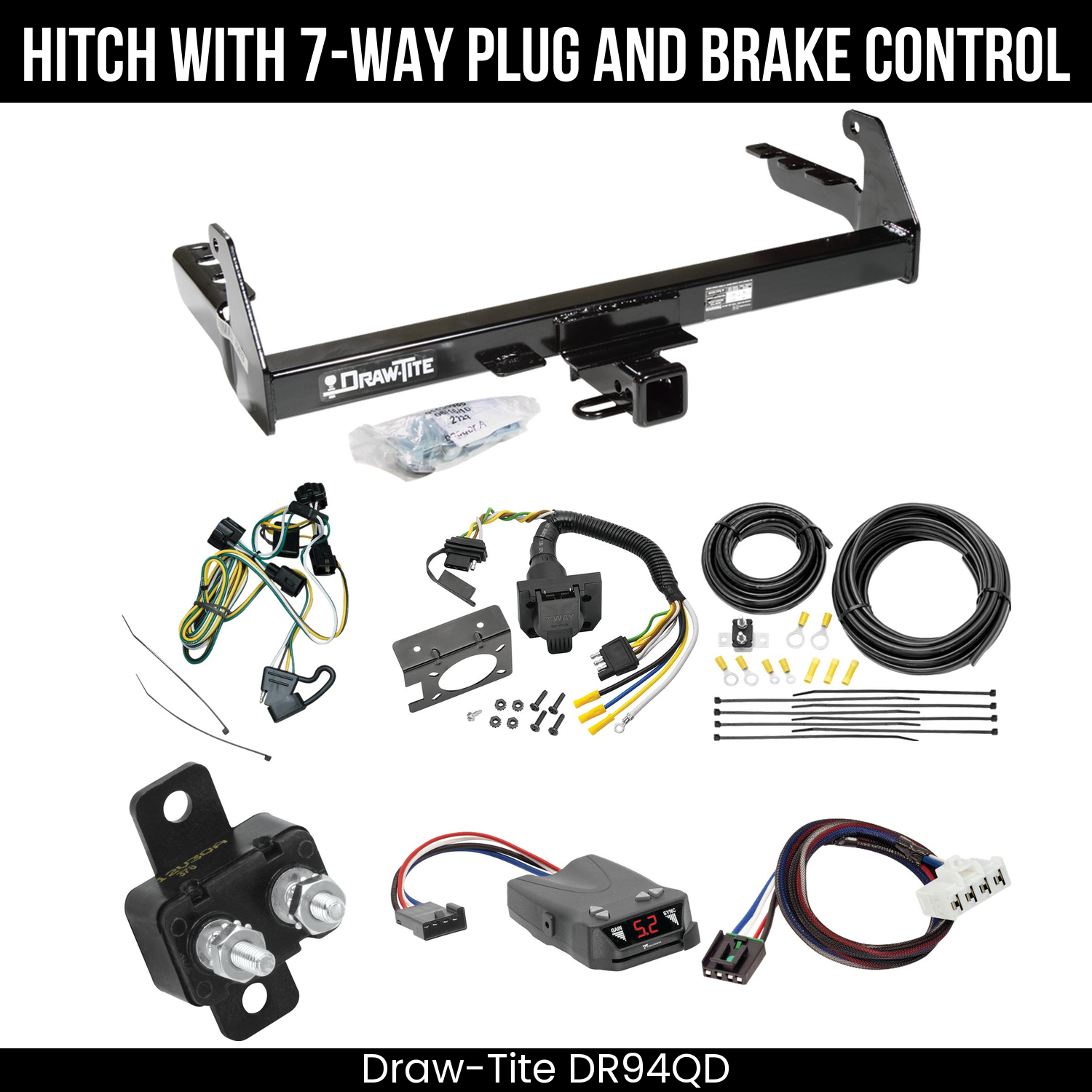 Trailer Hitch , 7-Way , Tekonsha Brakeman IV Brake Control