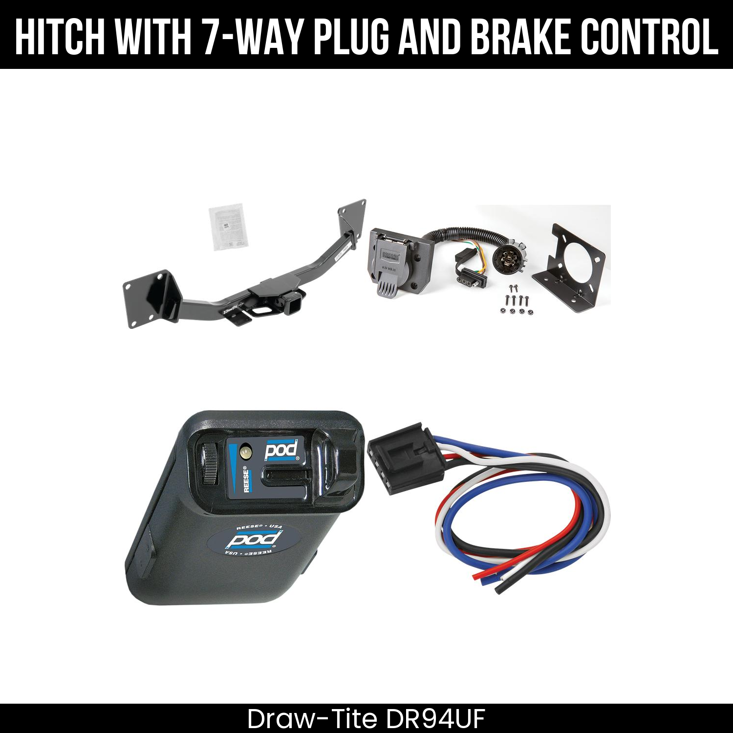Trailer Hitch , 7-Way , Reese POD Brake Control
