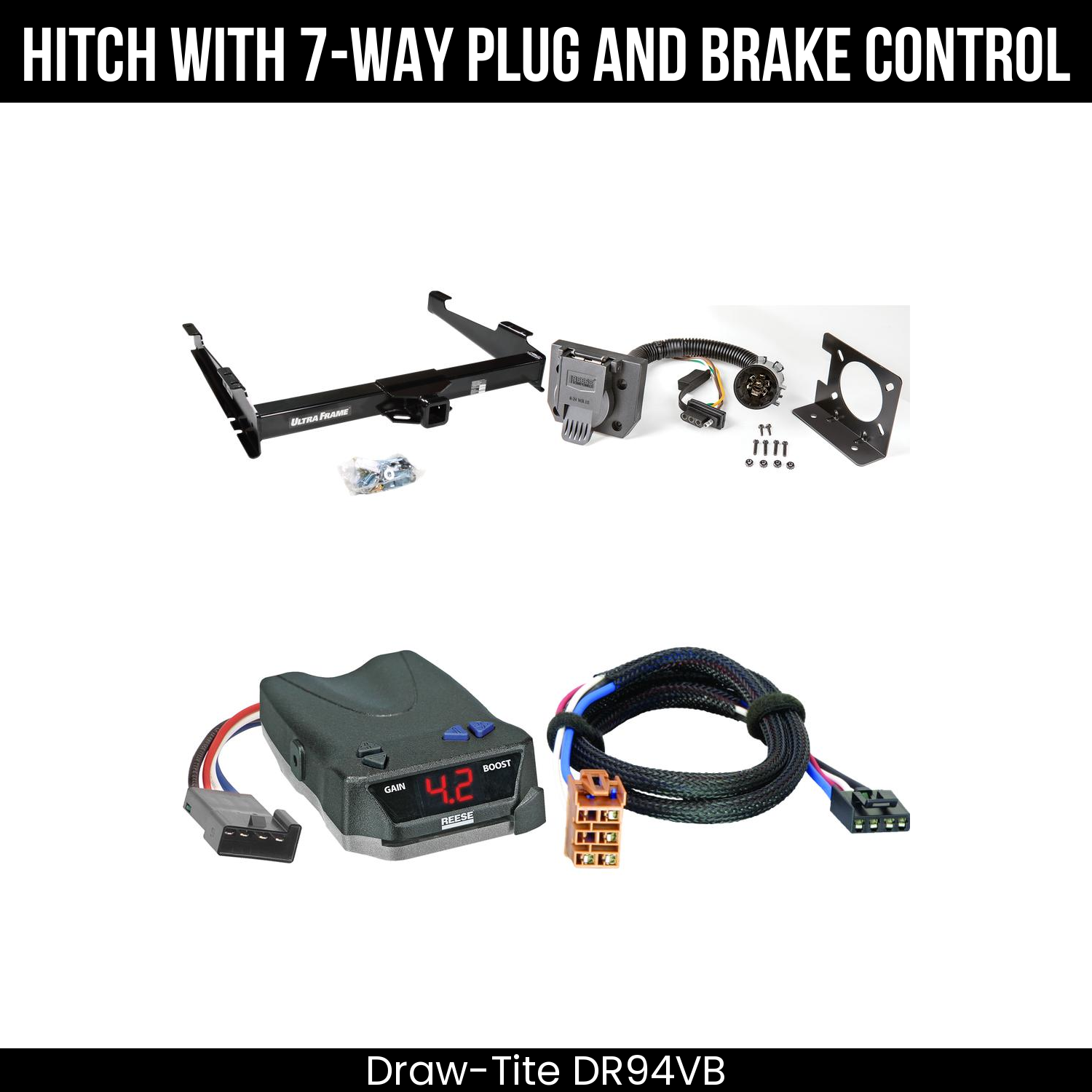 Trailer Hitch , 7-Way , Reese Brake EVN Control