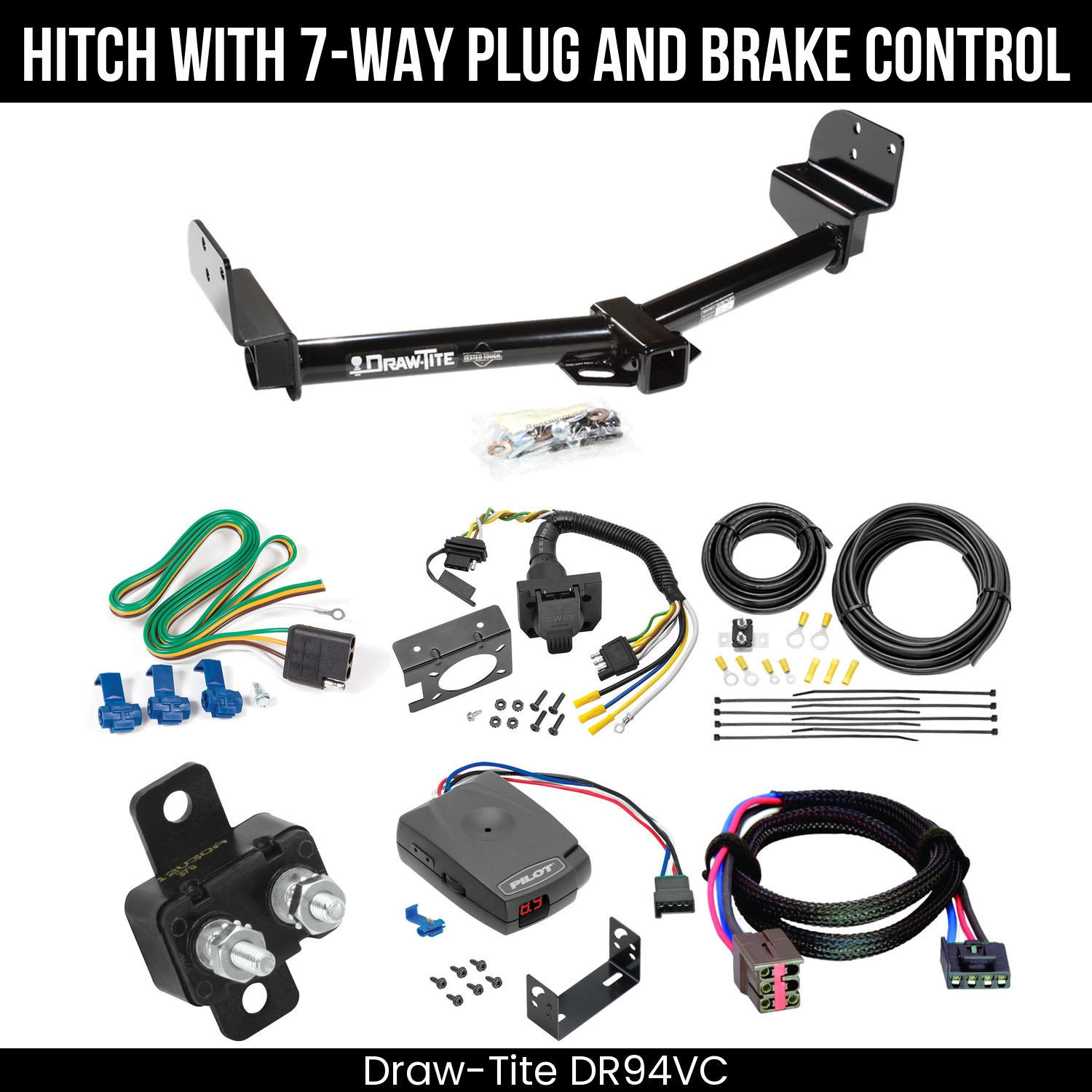 Trailer Hitch , 7-Way , Pro Series Pilot Brake Control