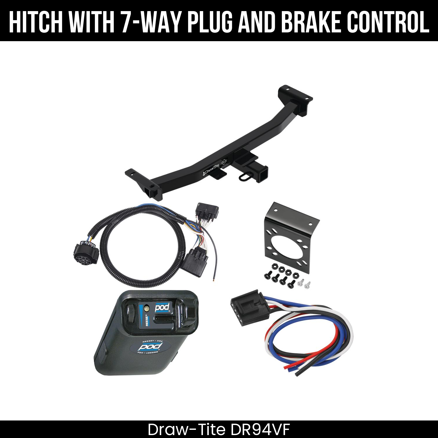 Trailer Hitch , 7-Way , Reese POD Brake Control