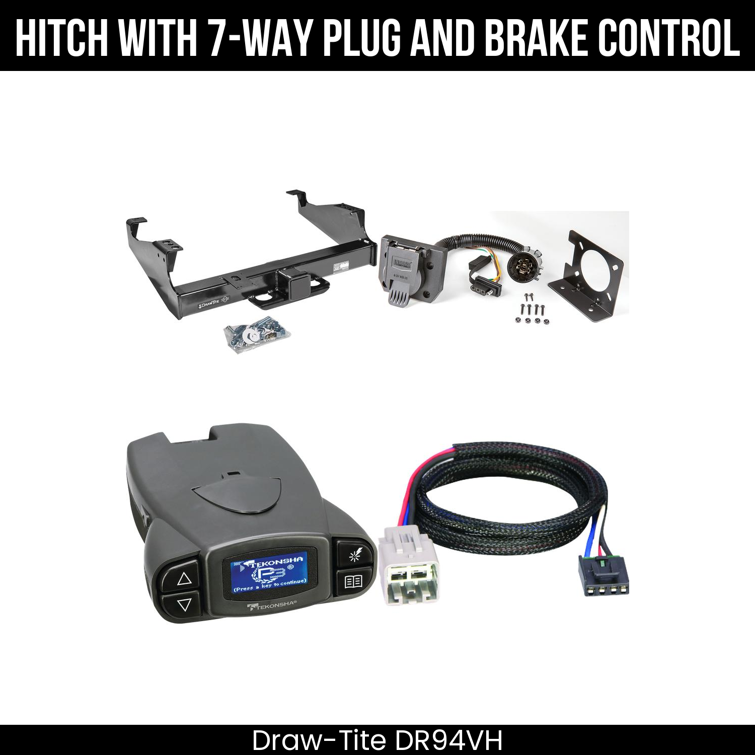 Trailer Hitch , 7-Way , Tekonsha Prodigy P3 Brake Control