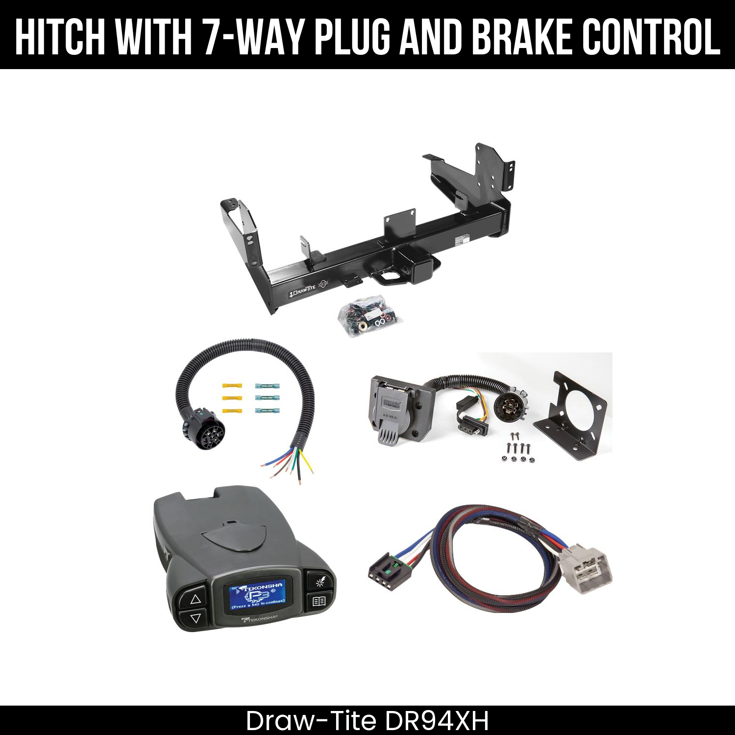 Trailer Hitch , 7-Way , Tekonsha Prodigy P3 Brake Control