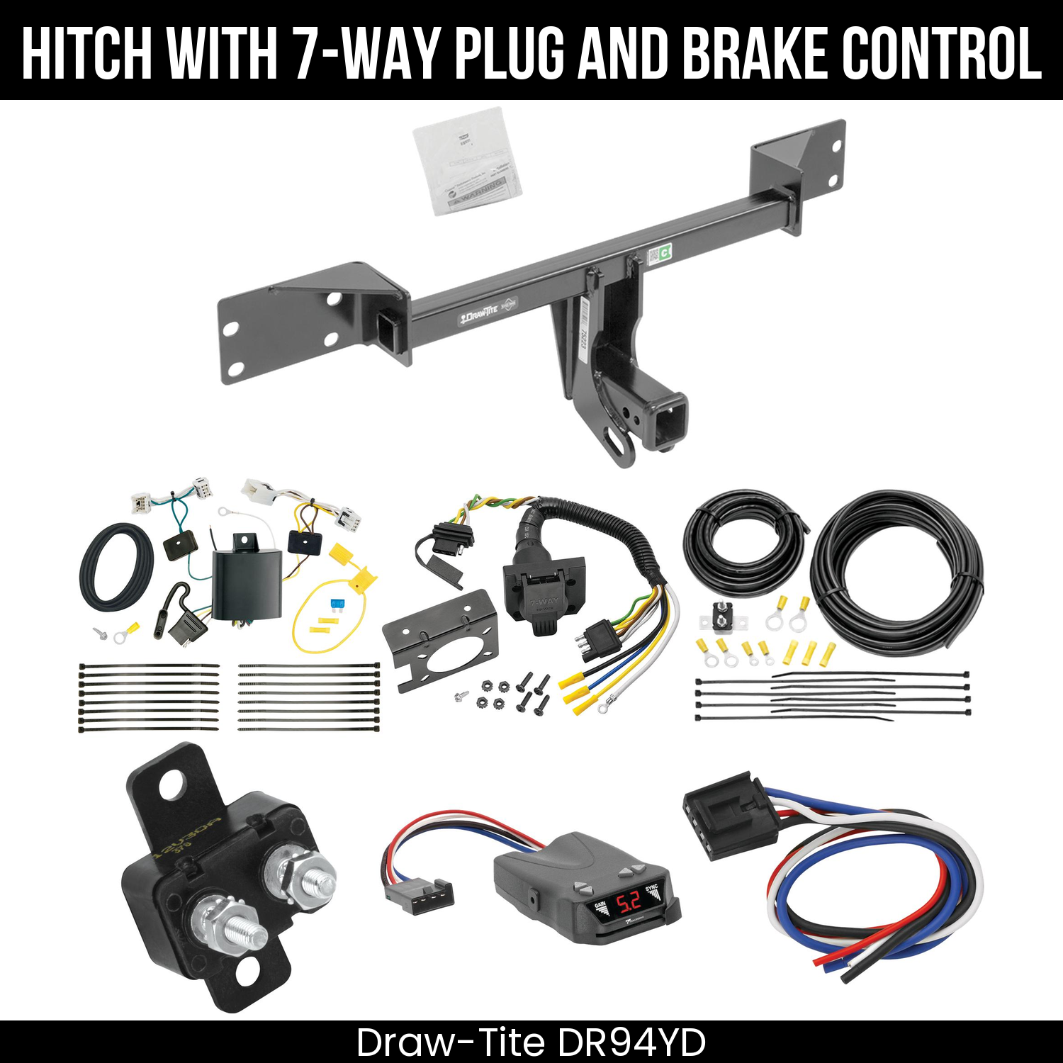 Trailer Hitch , 7-Way , Tekonsha Brakeman IV Brake Control