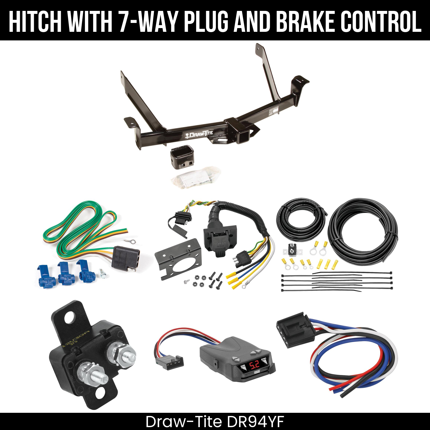 Trailer Hitch , 7-Way , Reese Brakeman IV Brake Control