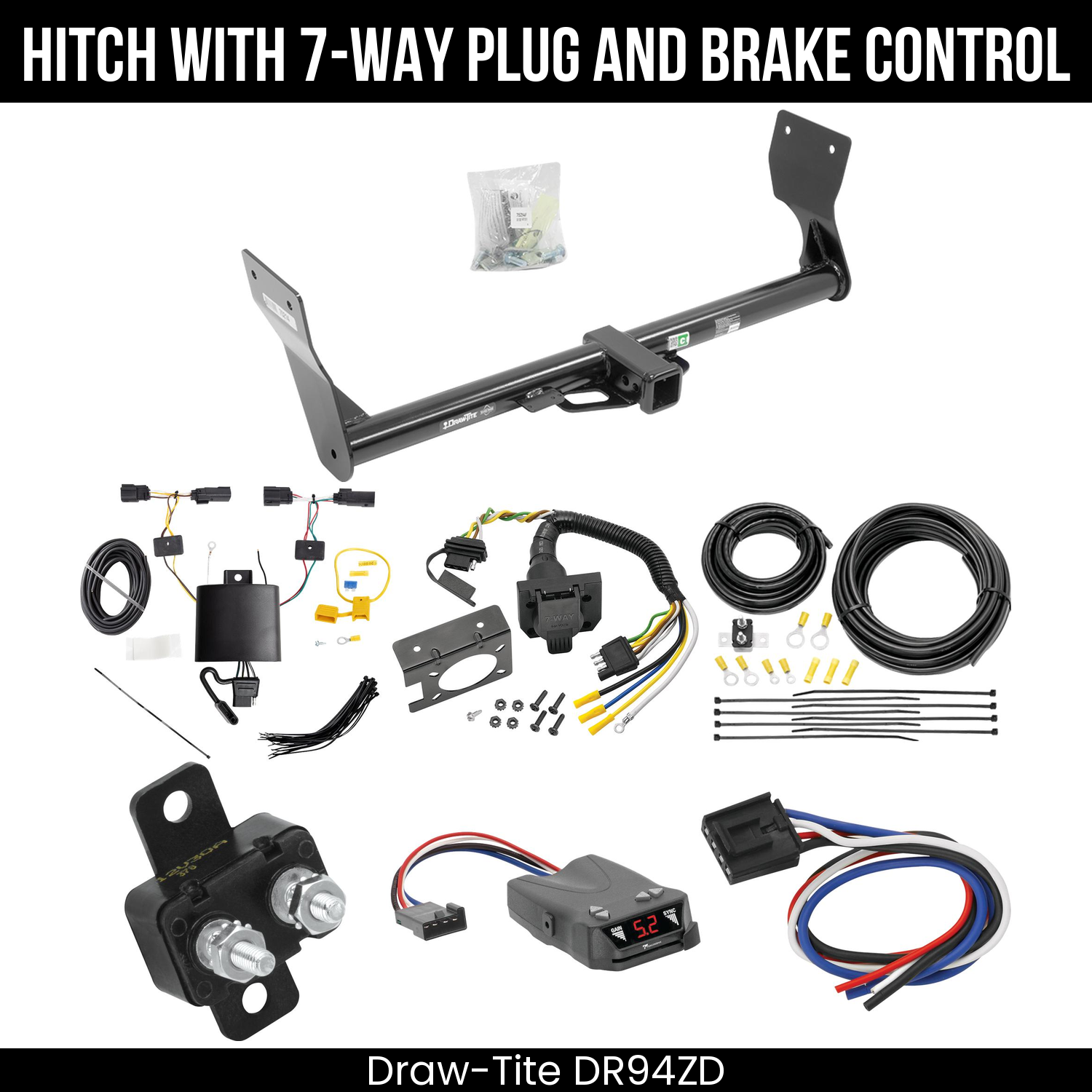 Trailer Hitch , 7-Way , Tekonsha Brakeman IV Brake Control