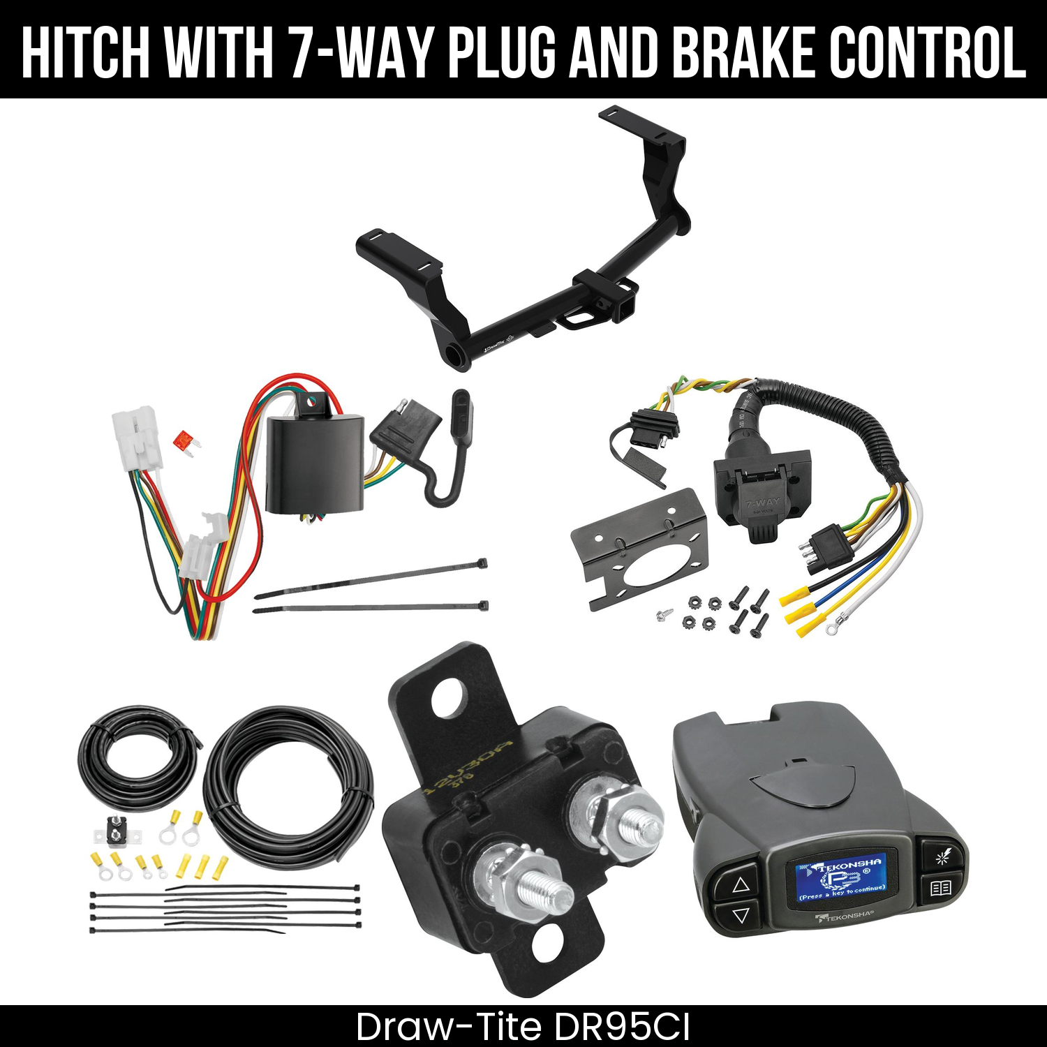 Trailer Hitch , 7-Way , Tekonsha Prodigy P3 Brake Control